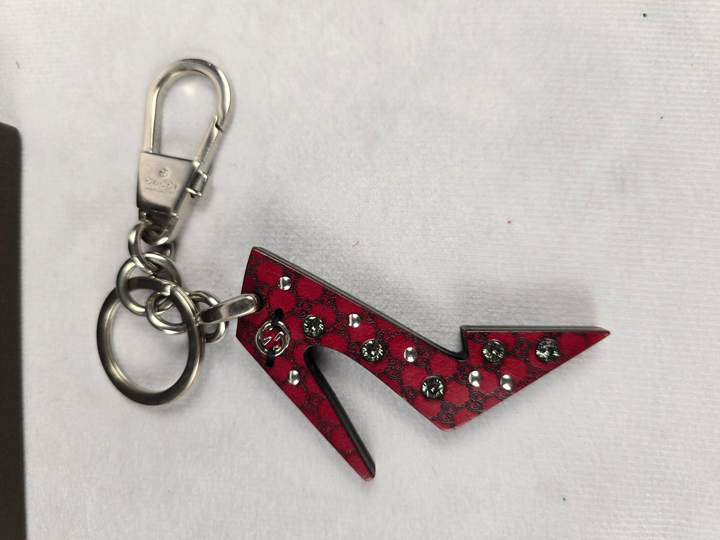 Gucci Red Heel Bag Charm/Key Ring