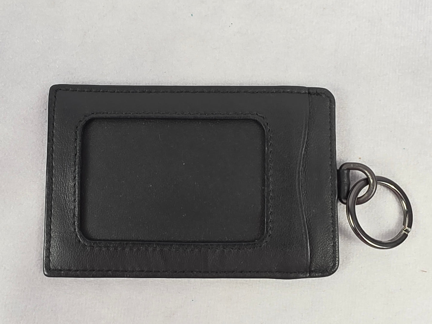Bottega Veneta Intrecciato Leather Badge ID Holder with Box & Dust Bag – Black