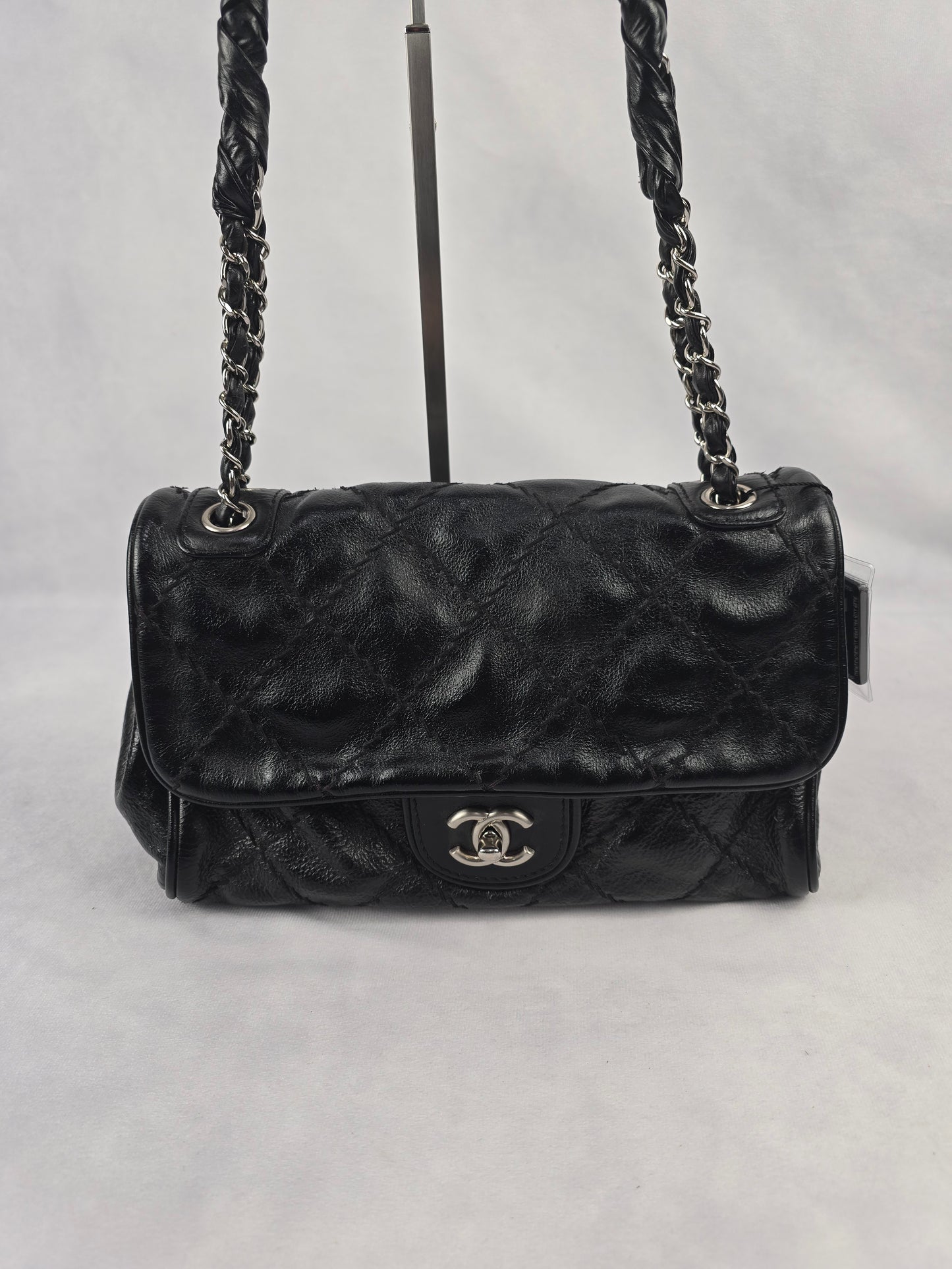 Chanel Quilted Black Leather Ultimate Stitch Flap Bag