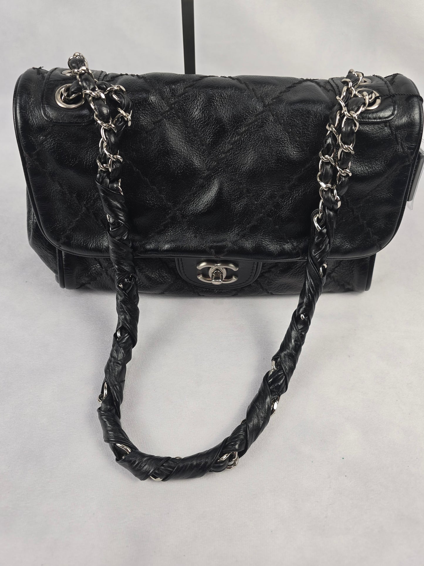Chanel Quilted Black Leather Ultimate Stitch Flap Bag