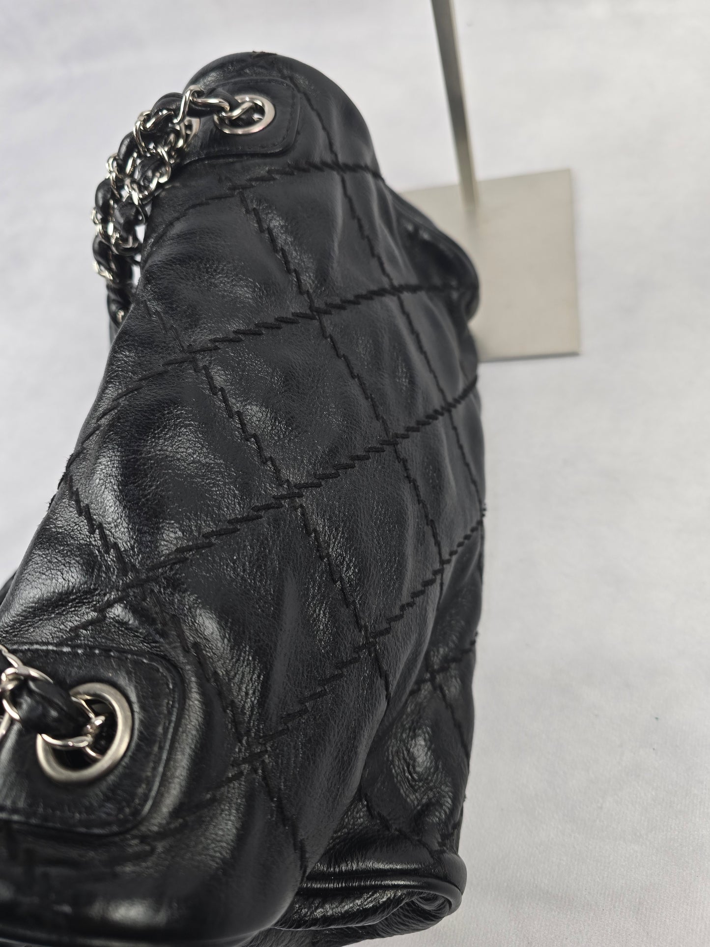 Chanel Quilted Black Leather Ultimate Stitch Flap Bag