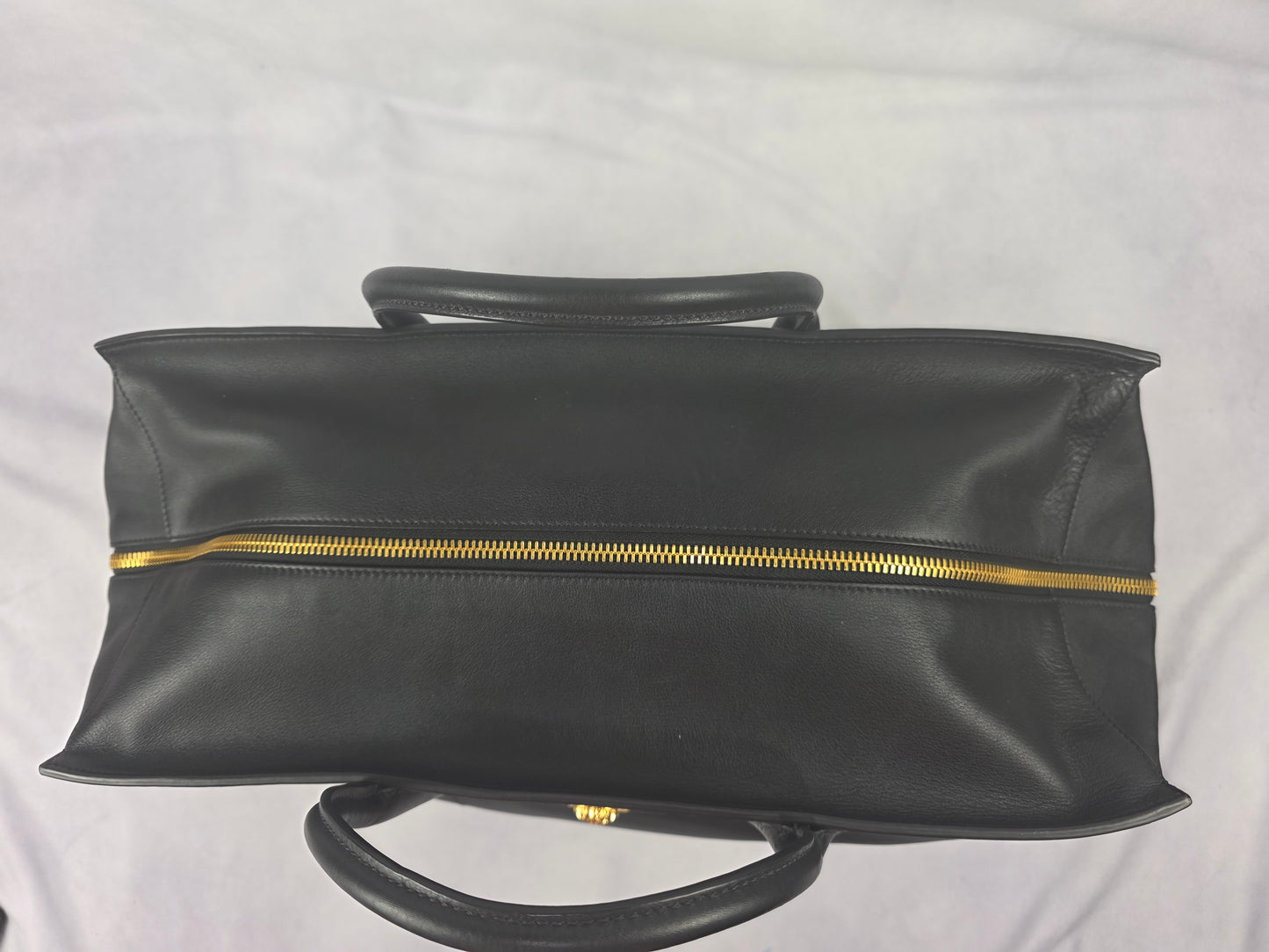 Versace Medusa Large Black Leather Tote Bag