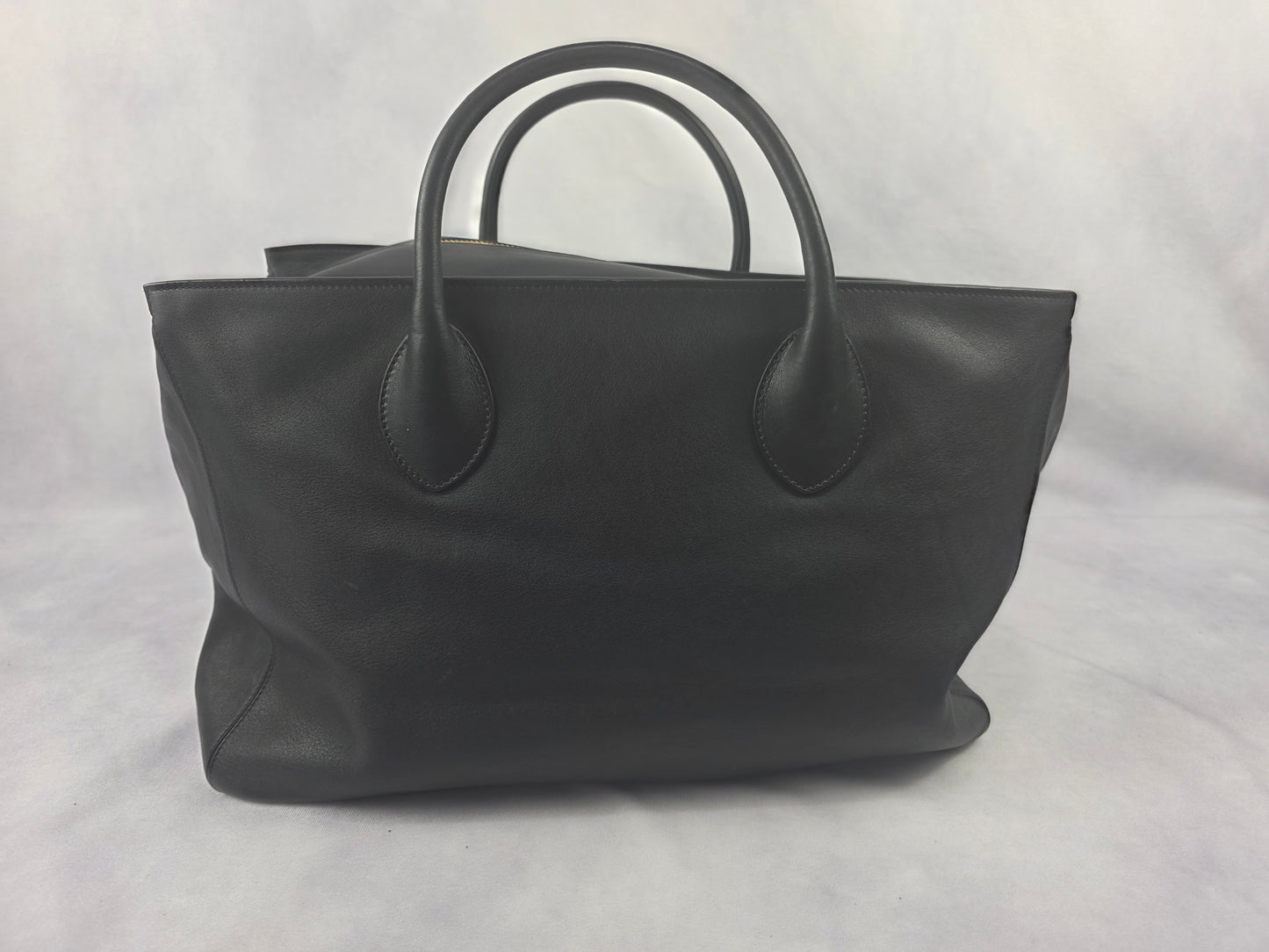 Versace Medusa Large Black Leather Tote Bag