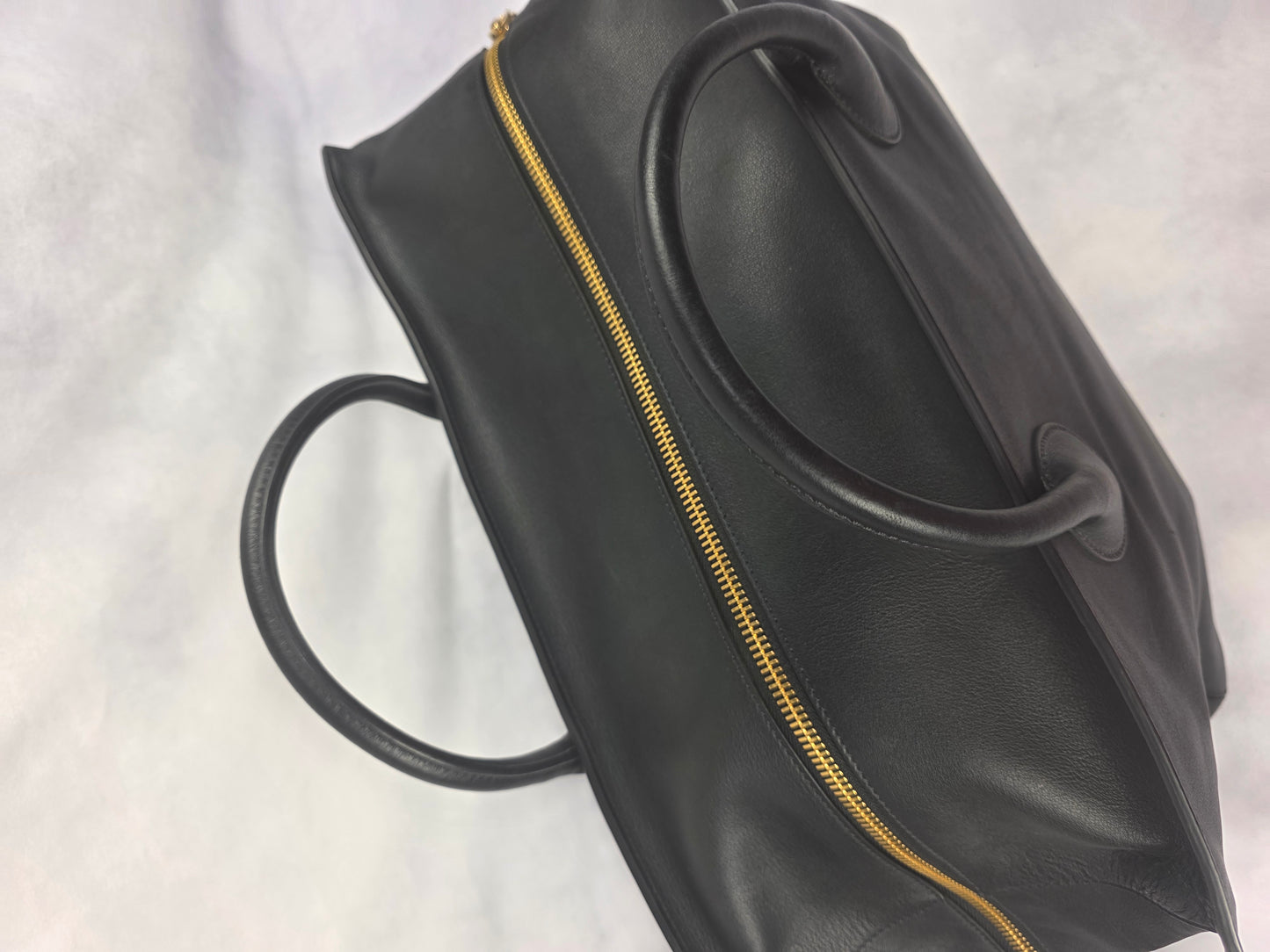 Versace Medusa Large Black Leather Tote Bag