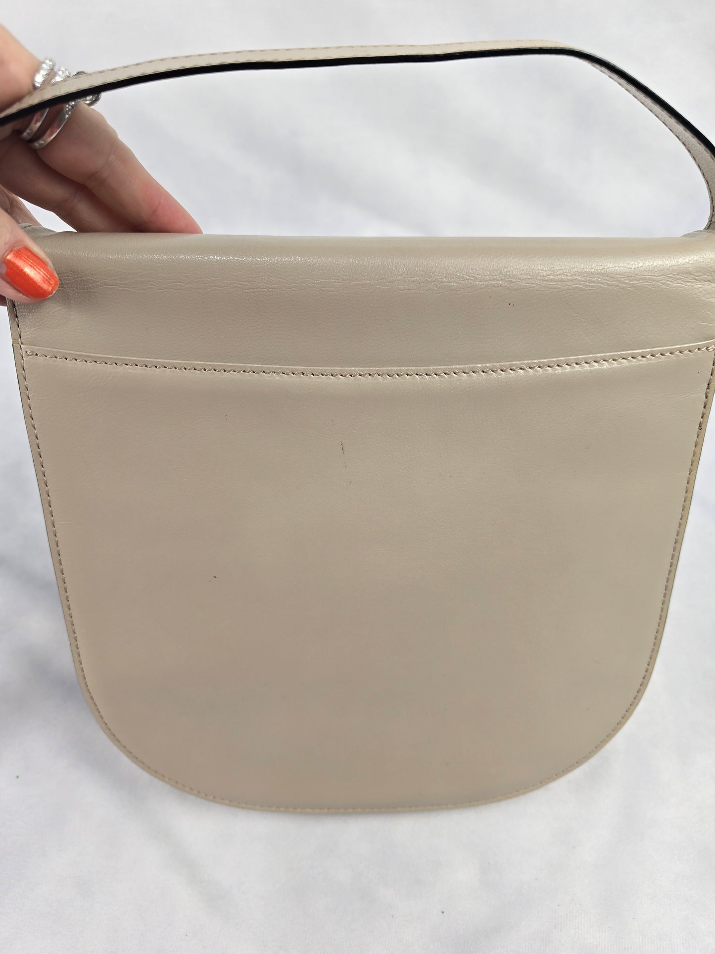 YSL Vintage Cassandre Embossed Leather and Lizard Shoulder Bag