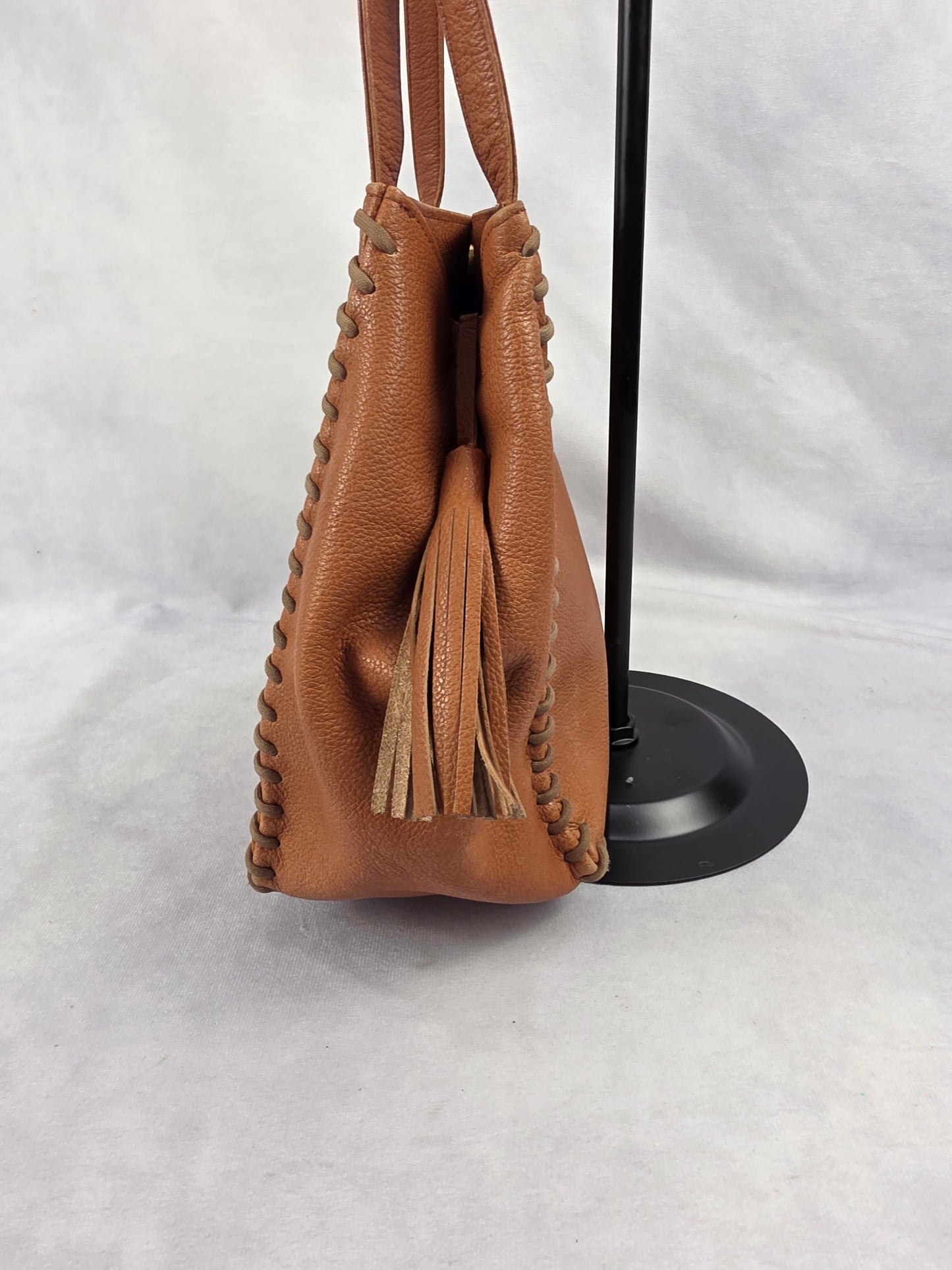 Yves Saint Laurent Vintage Tan Leather Tote Crossbody Bag