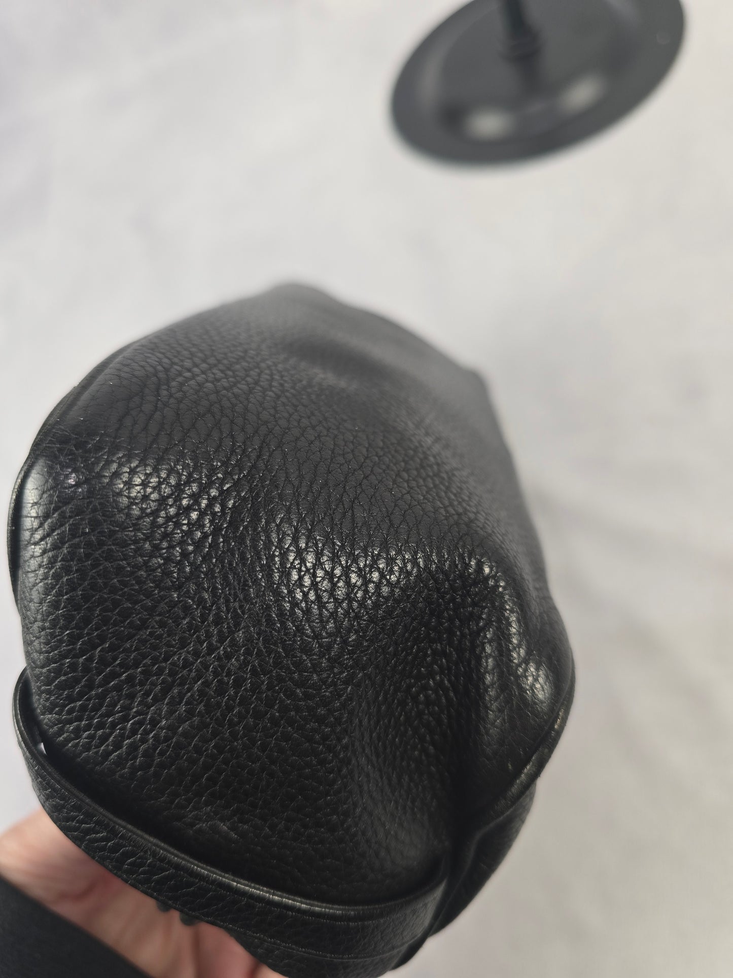 Gianni Versace Vintage Toiletry Pouch in Black Leather