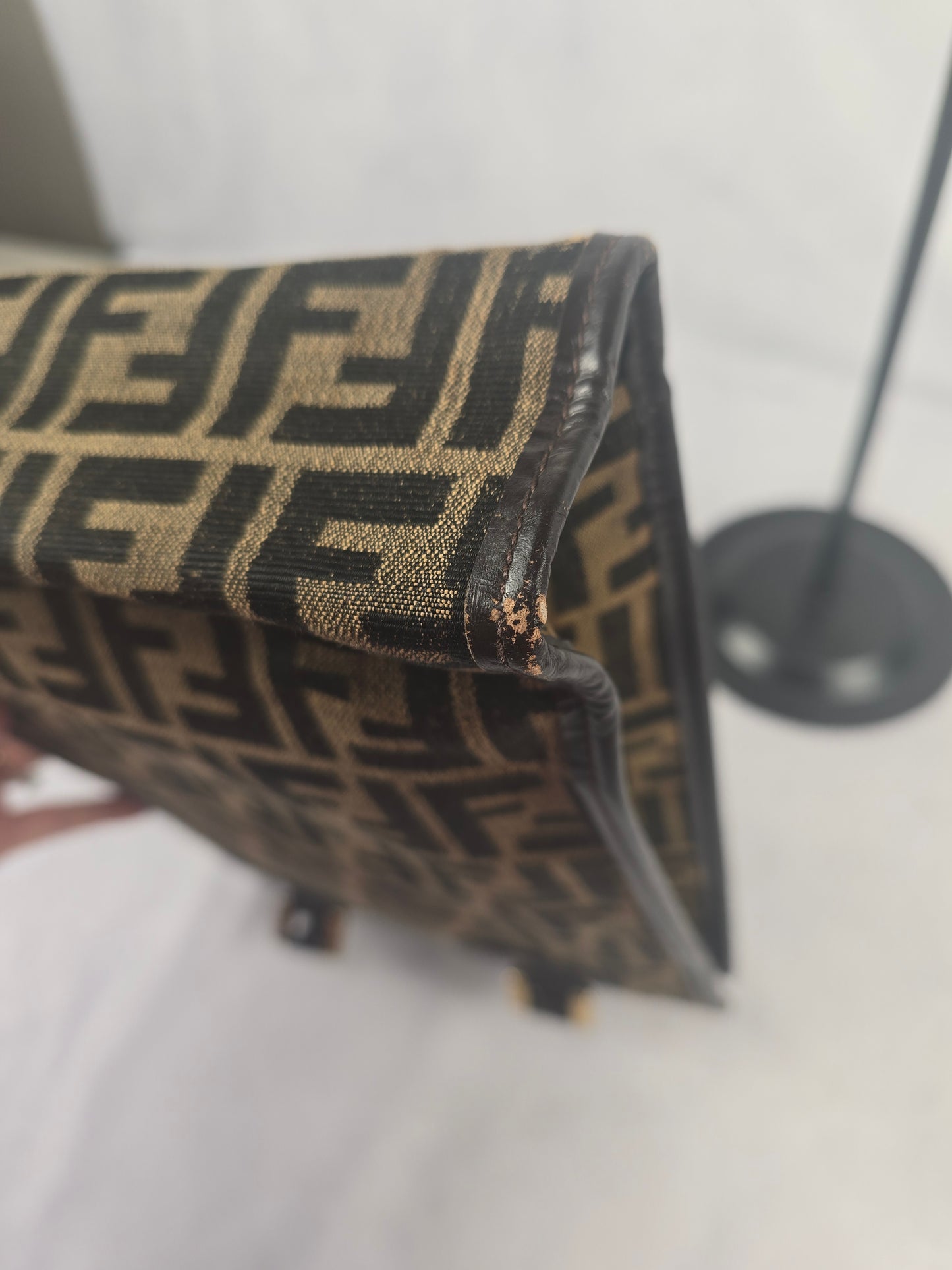 Fendi Tobacco Zucca Canvas Tall Tote