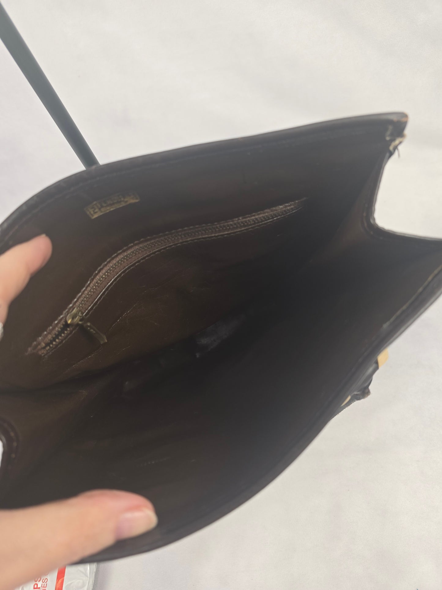 Fendi Tobacco Zucca Canvas Tall Tote