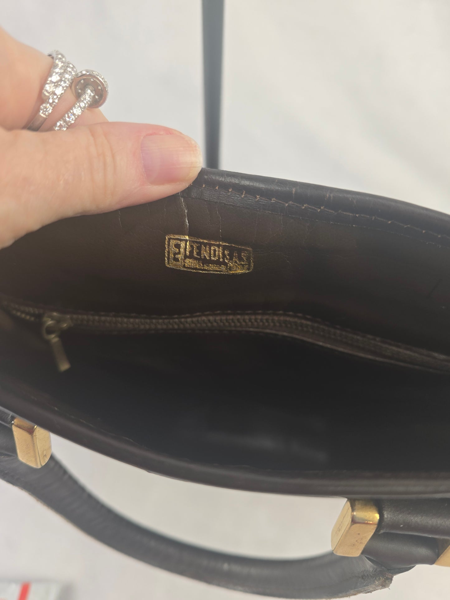 Fendi Tobacco Zucca Canvas Tall Tote