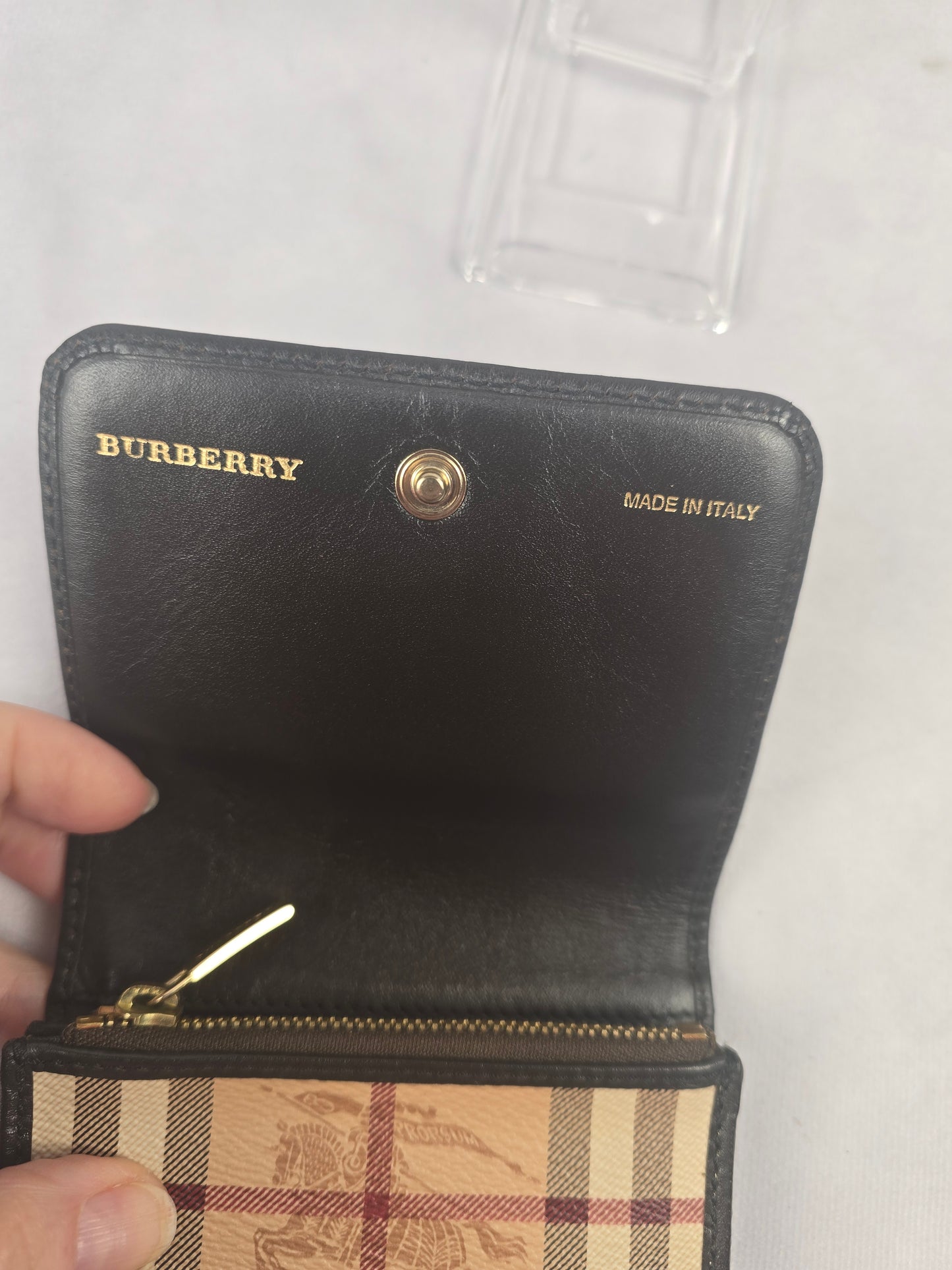 Burberry Haymarket Check Medium Wallet