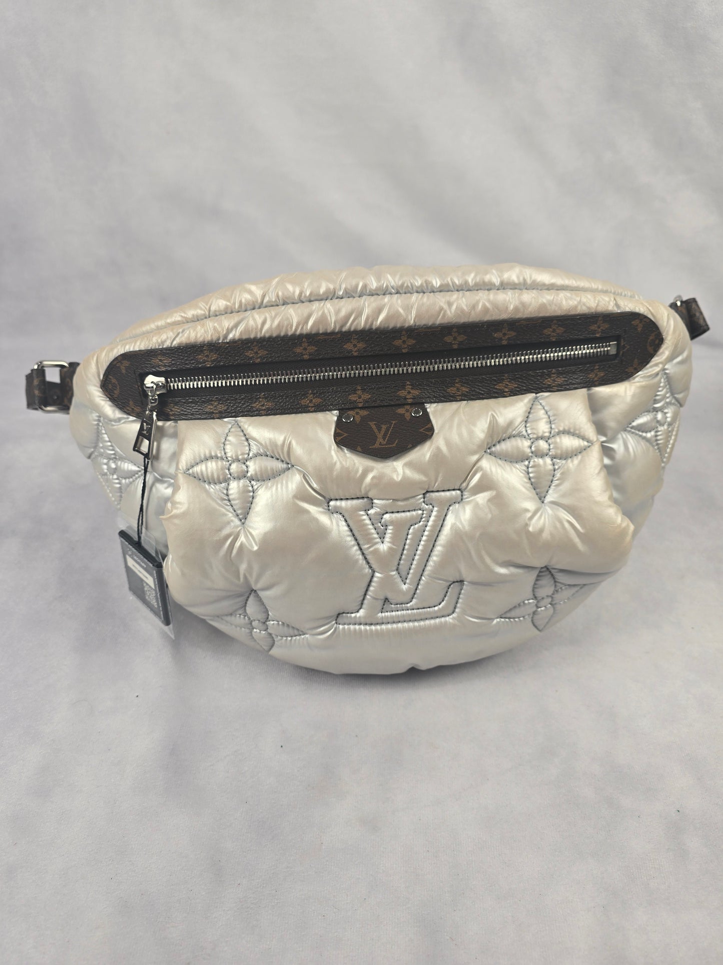 Louis Vuitton Maxi Pillow Bumbag Silver Nylon