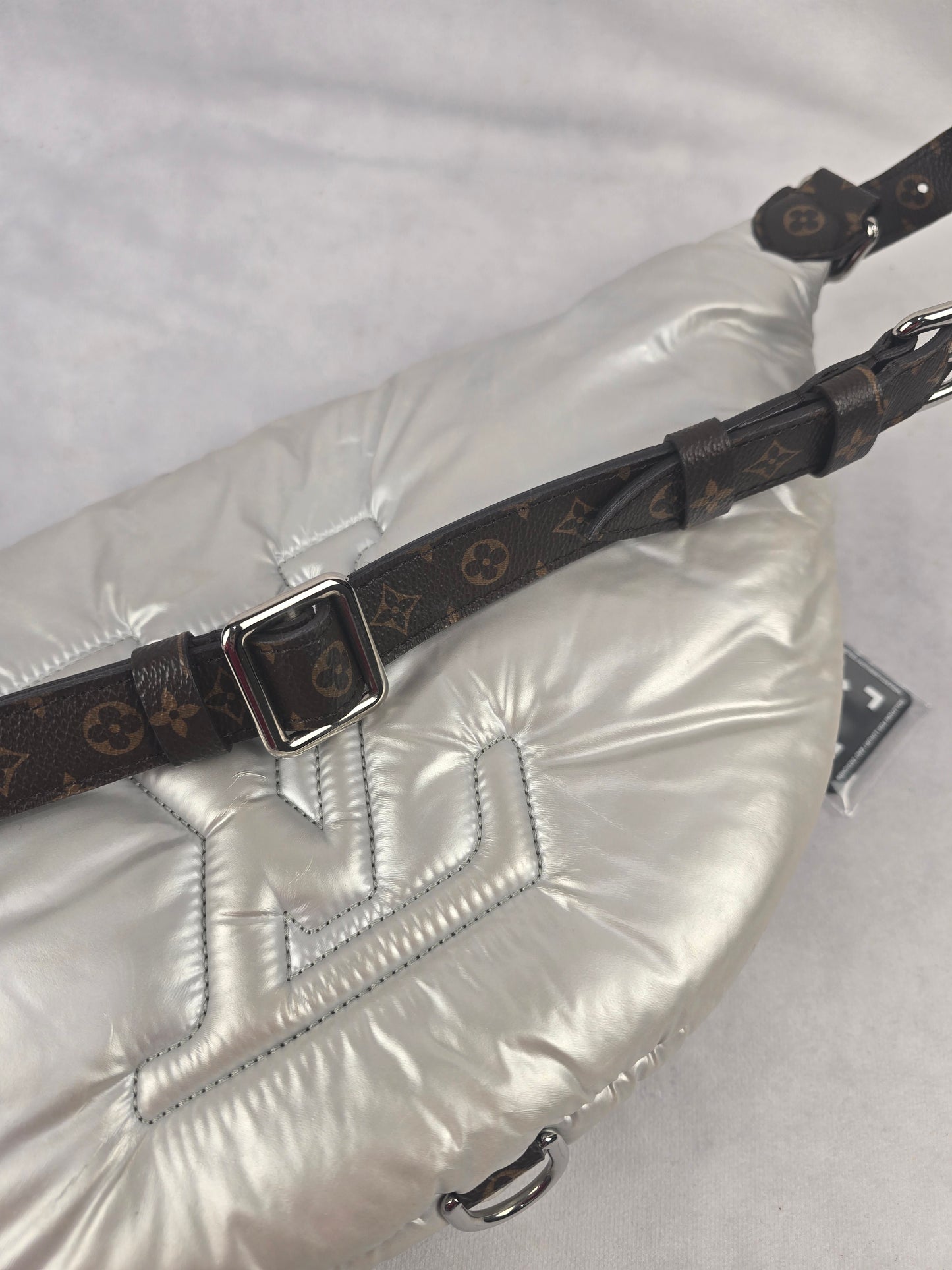 Louis Vuitton Maxi Pillow Bumbag Silver Nylon