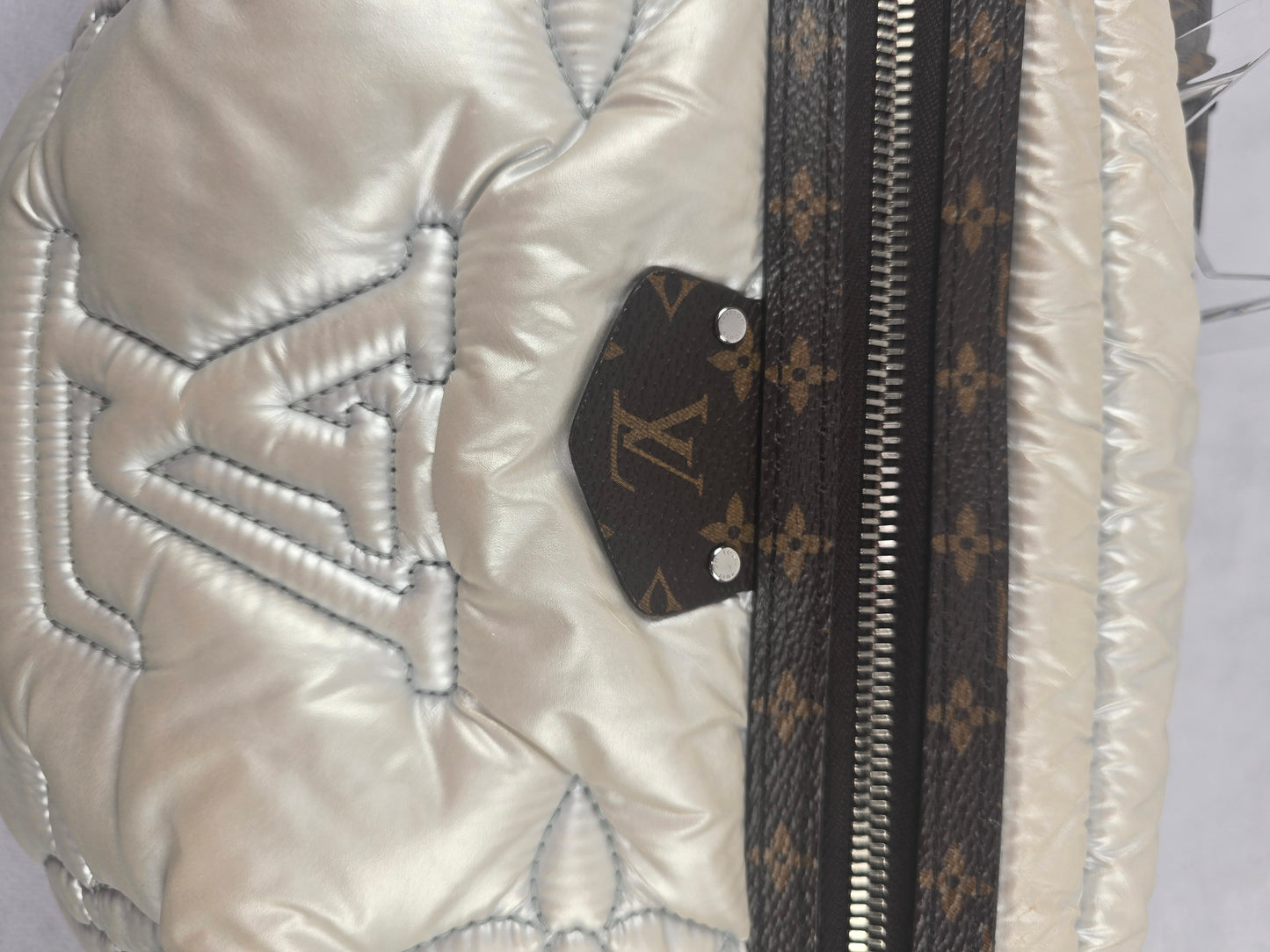 Louis Vuitton Maxi Pillow Bumbag Silver Nylon