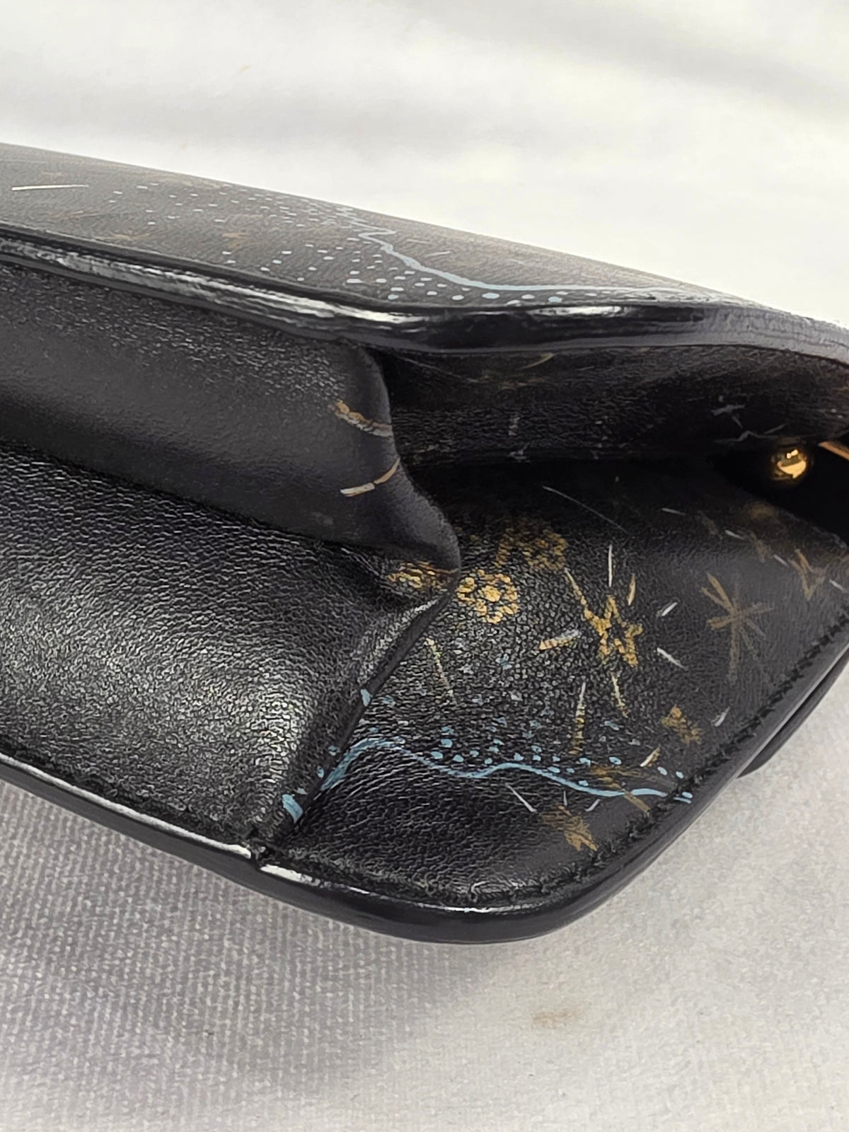 Christian Dior Black Lambskin "Dior In The Sky" Dioraddict Small Flap Bag