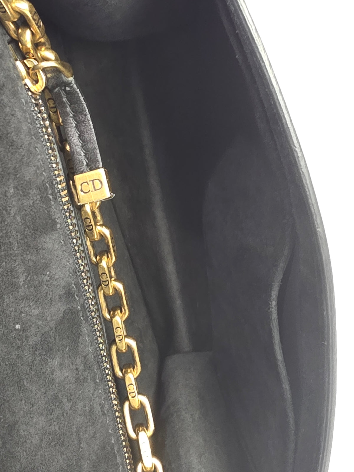 Christian Dior Black Lambskin "Dior In The Sky" Dioraddict Small Flap Bag