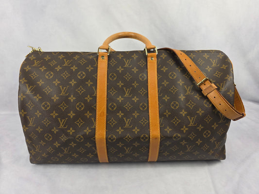 LOUIS VUITTON VINTAGE MONOGRAM KEEPALL 55 BANDOULIERE, TH0916