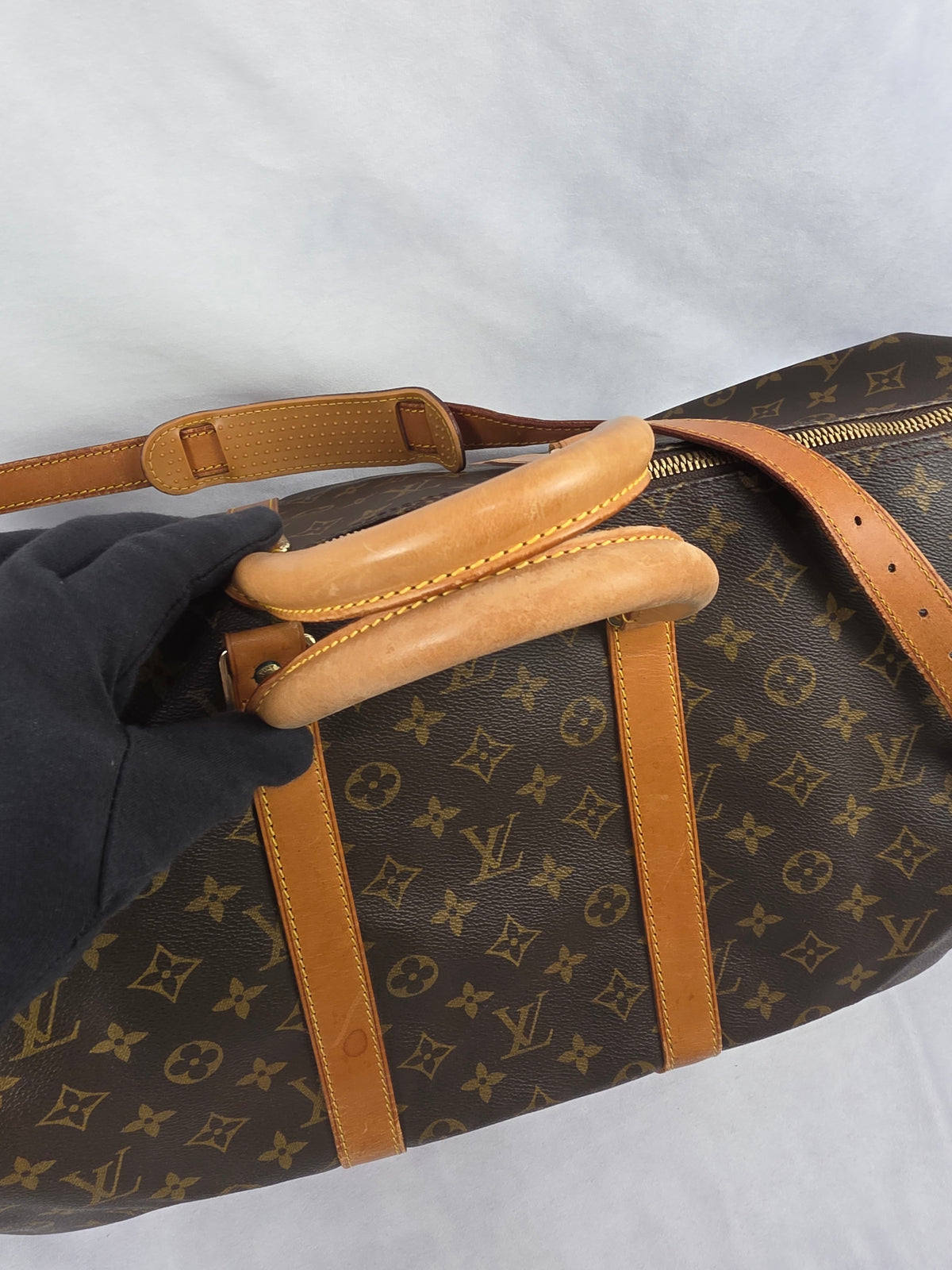 LOUIS VUITTON VINTAGE MONOGRAM KEEPALL 55 BANDOULIERE, TH0916