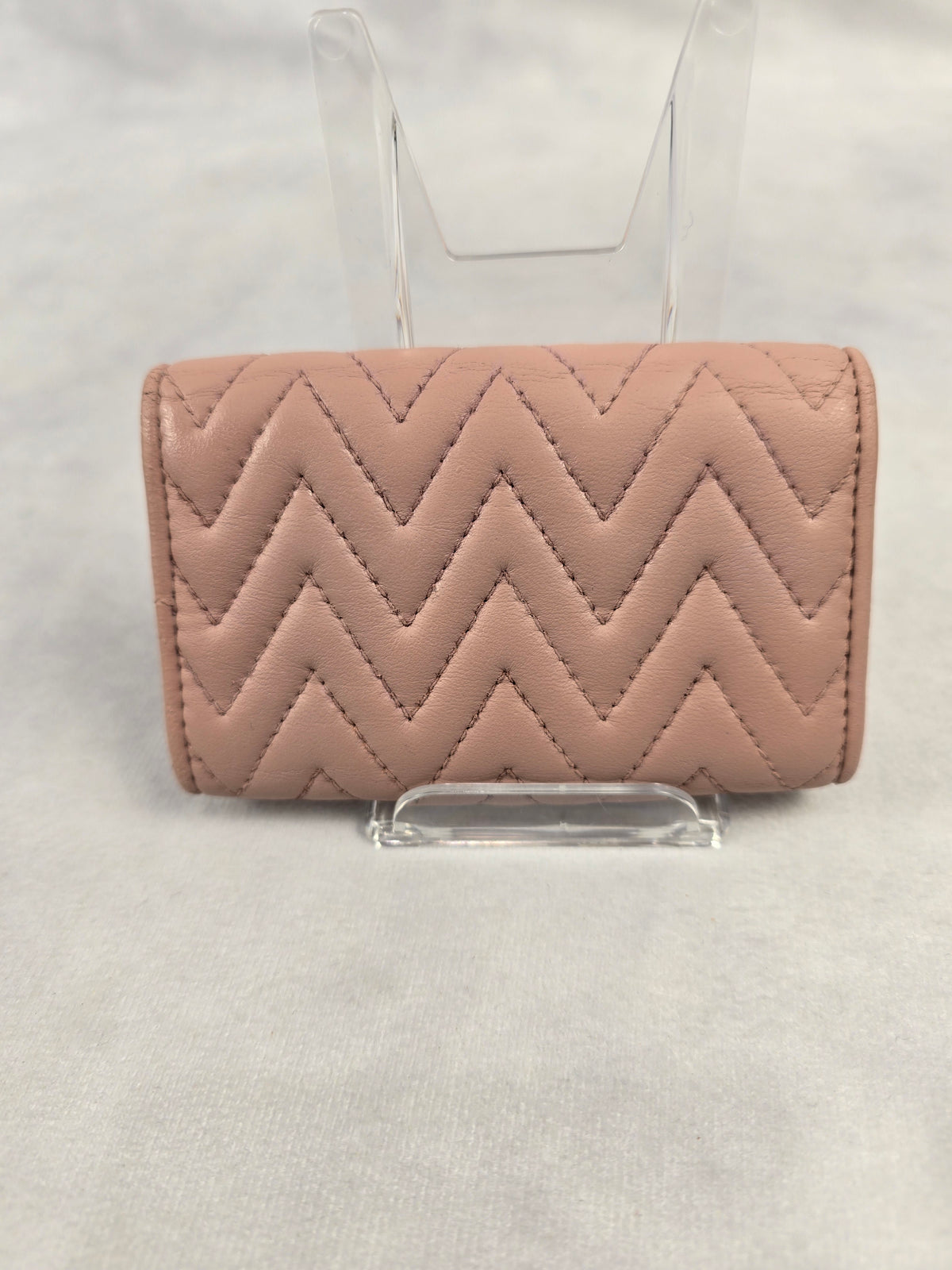 Miu Miu Small Matelasse Quilted Nappa Leather Key Case