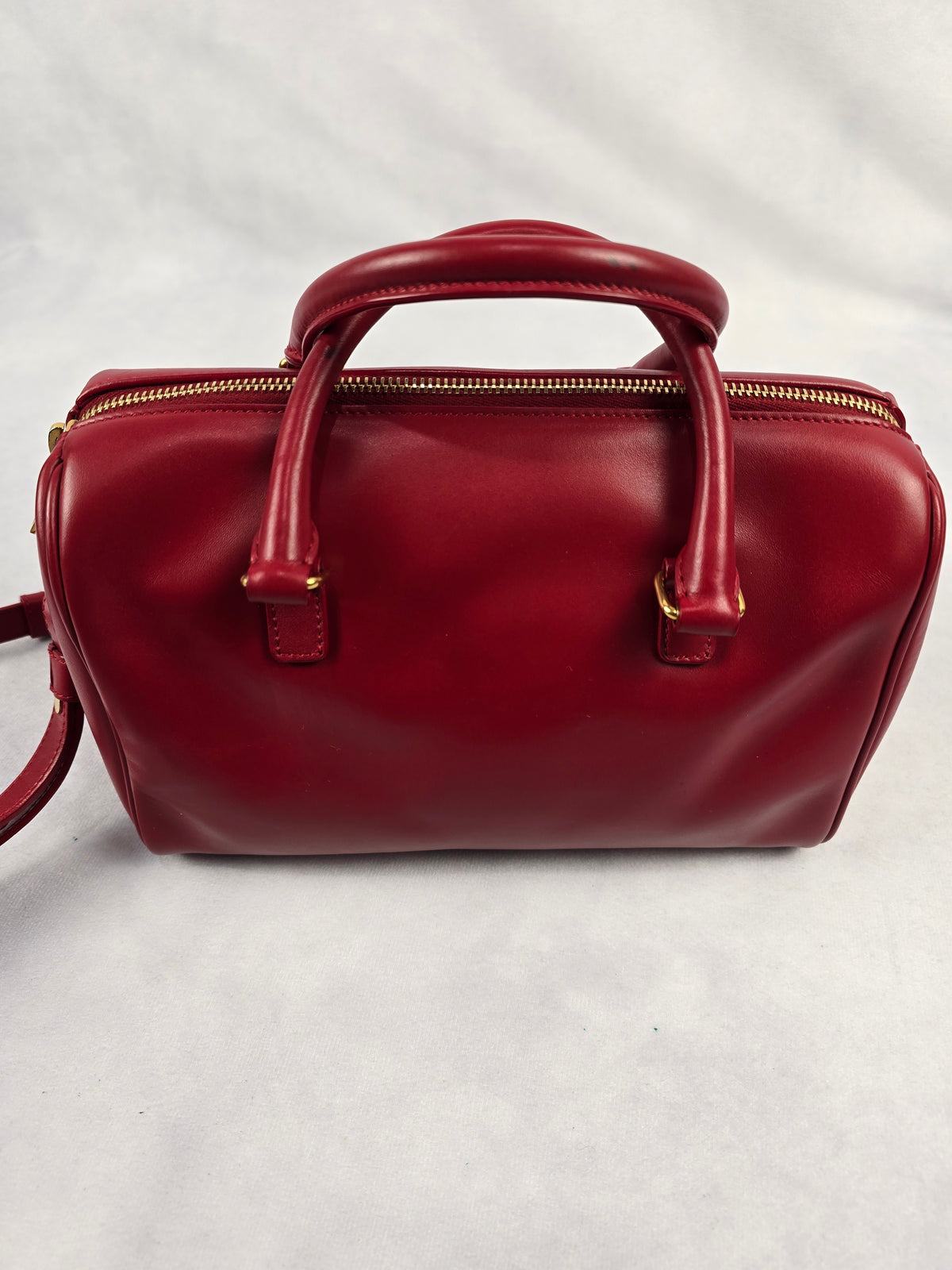 Saint Laurent Classic Baby Duffle Red leather Shoulder bag