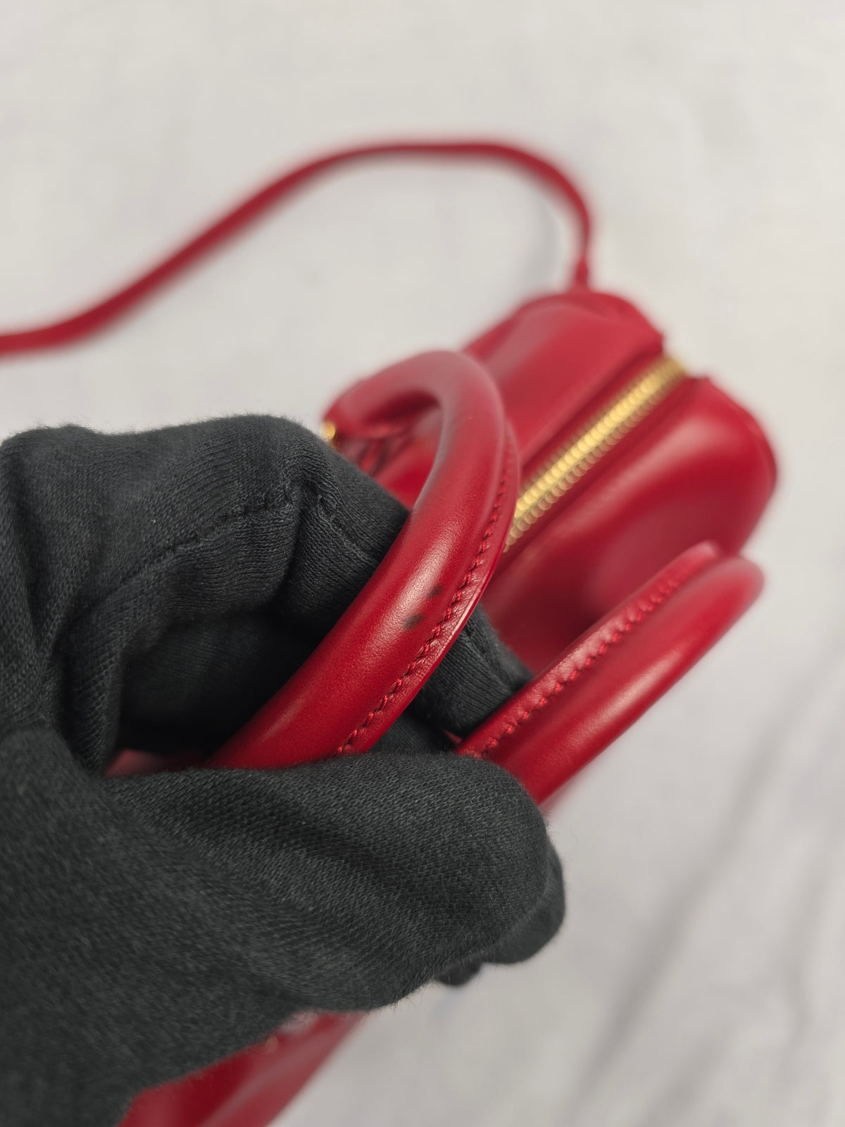Saint Laurent Classic Baby Duffle Red leather Shoulder bag
