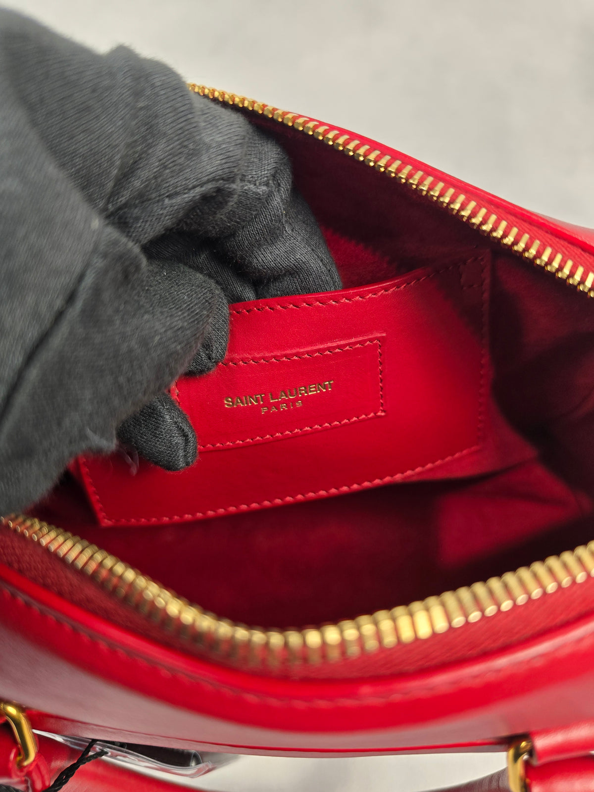 Saint Laurent Classic Baby Duffle Red leather Shoulder bag