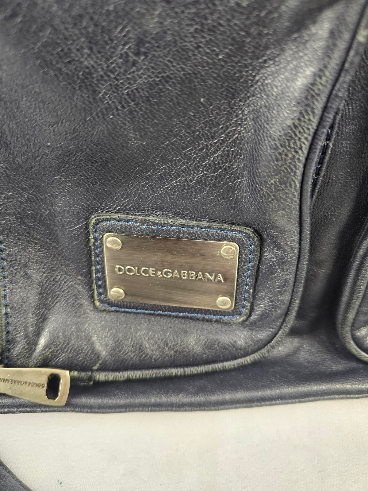 Dolce and Gabbana Vintage Multi-Pocket Leather Tote