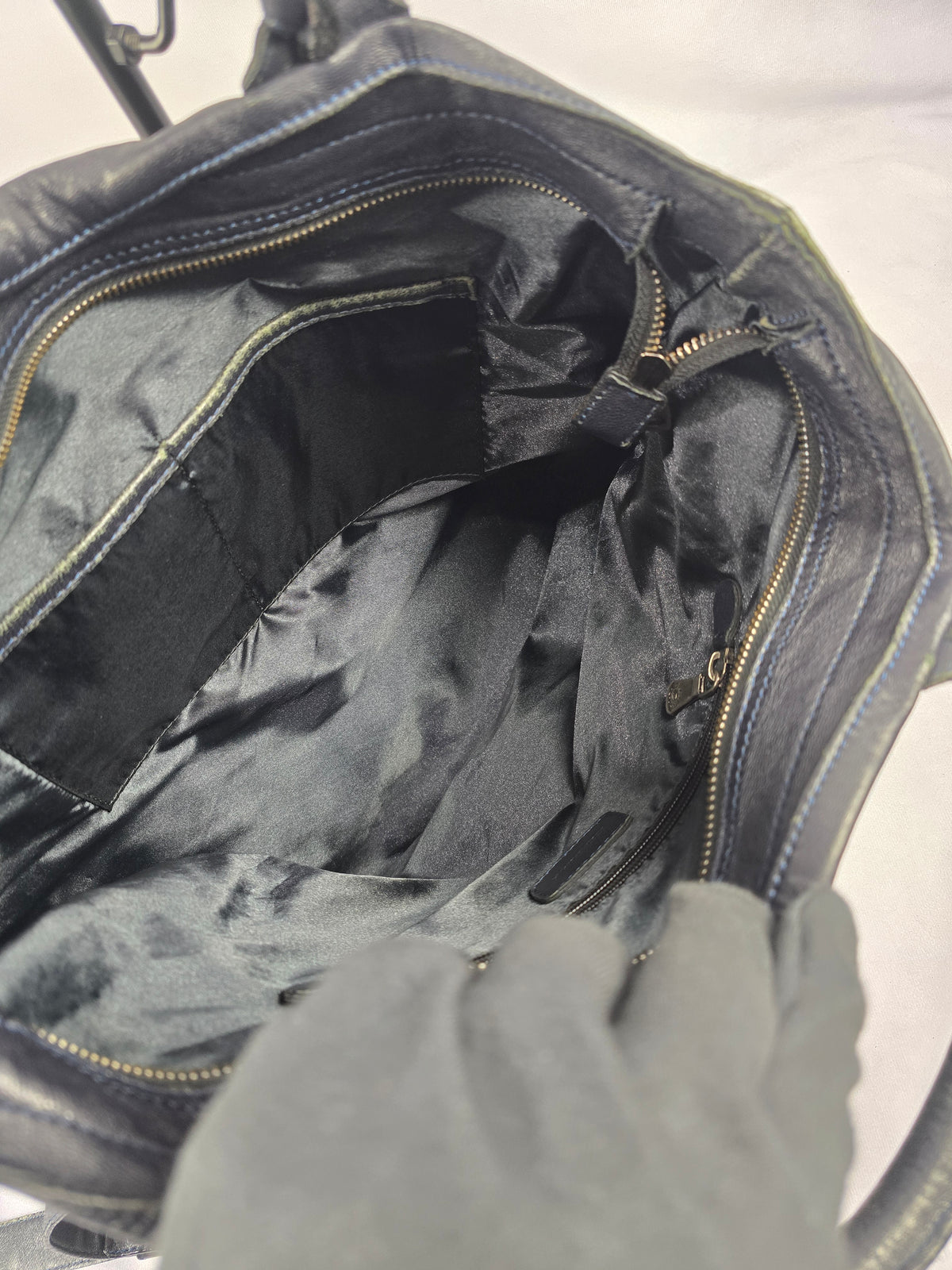 Dolce and Gabbana Vintage Multi-Pocket Leather Tote