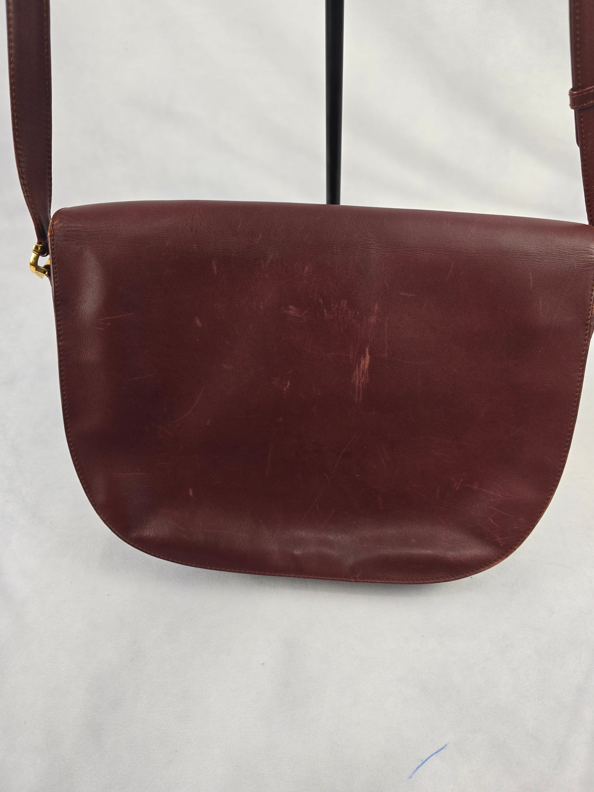 Cartier Must de Line Leather Saddle Shoulder Bag