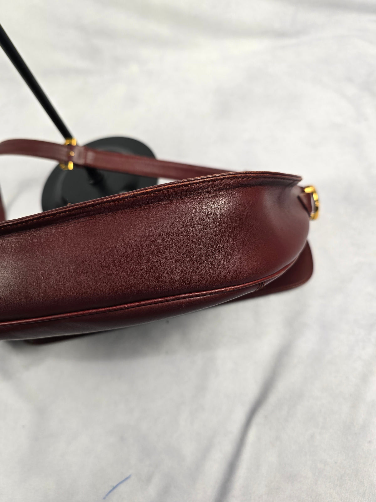 Cartier Must de Line Leather Saddle Shoulder Bag