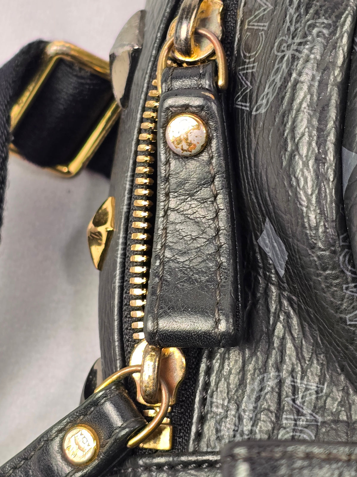MCM Small BlackVisetos Backpack