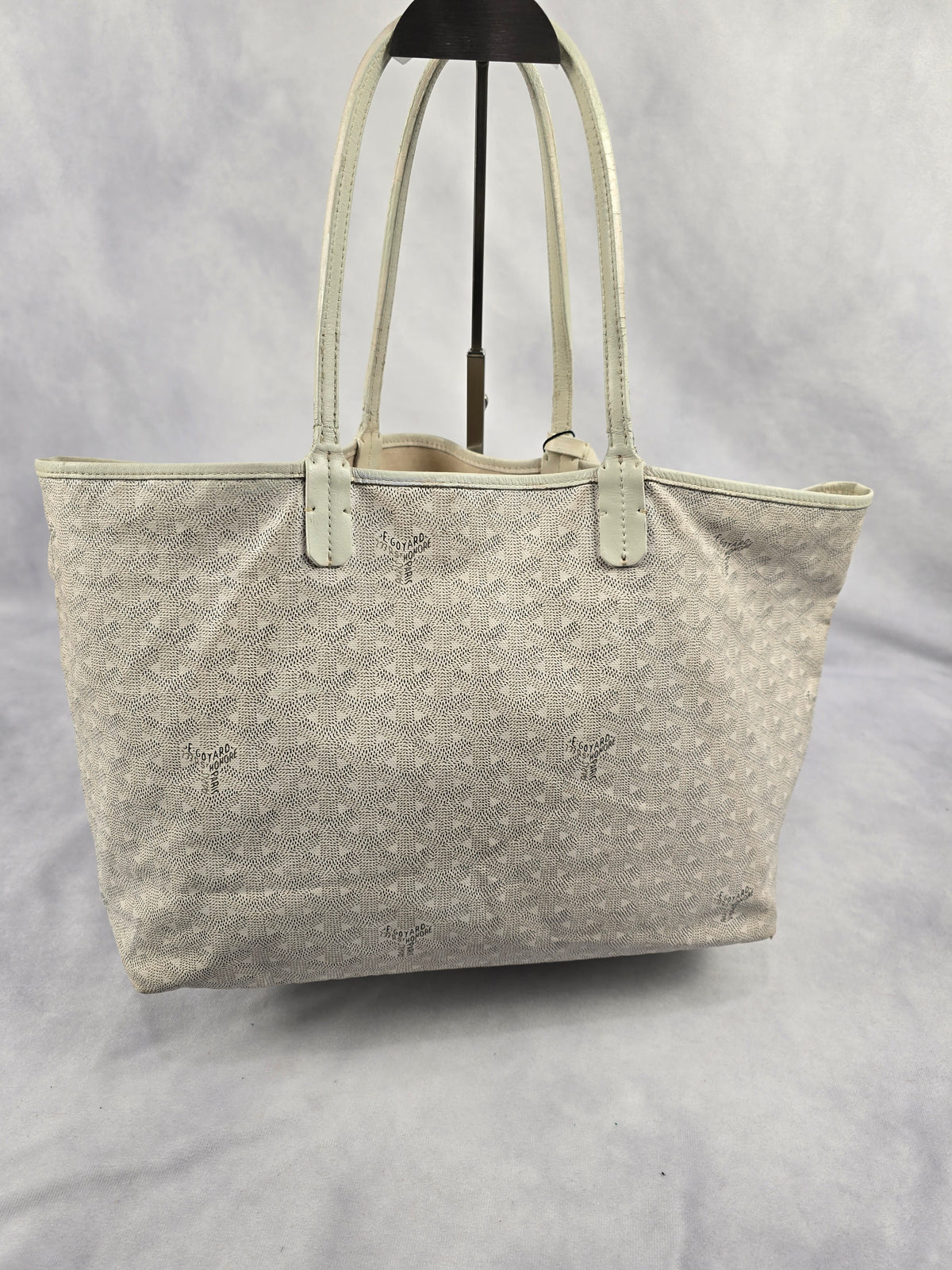 Goyard White St. Louis Tote with Mini