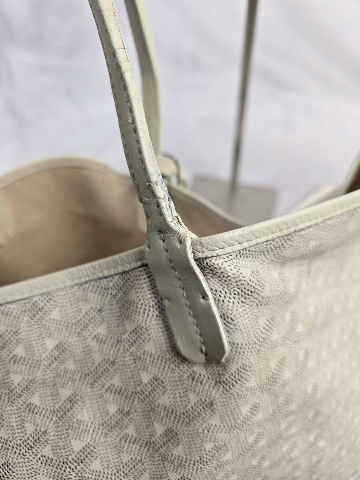 Goyard White St. Louis Tote with Mini
