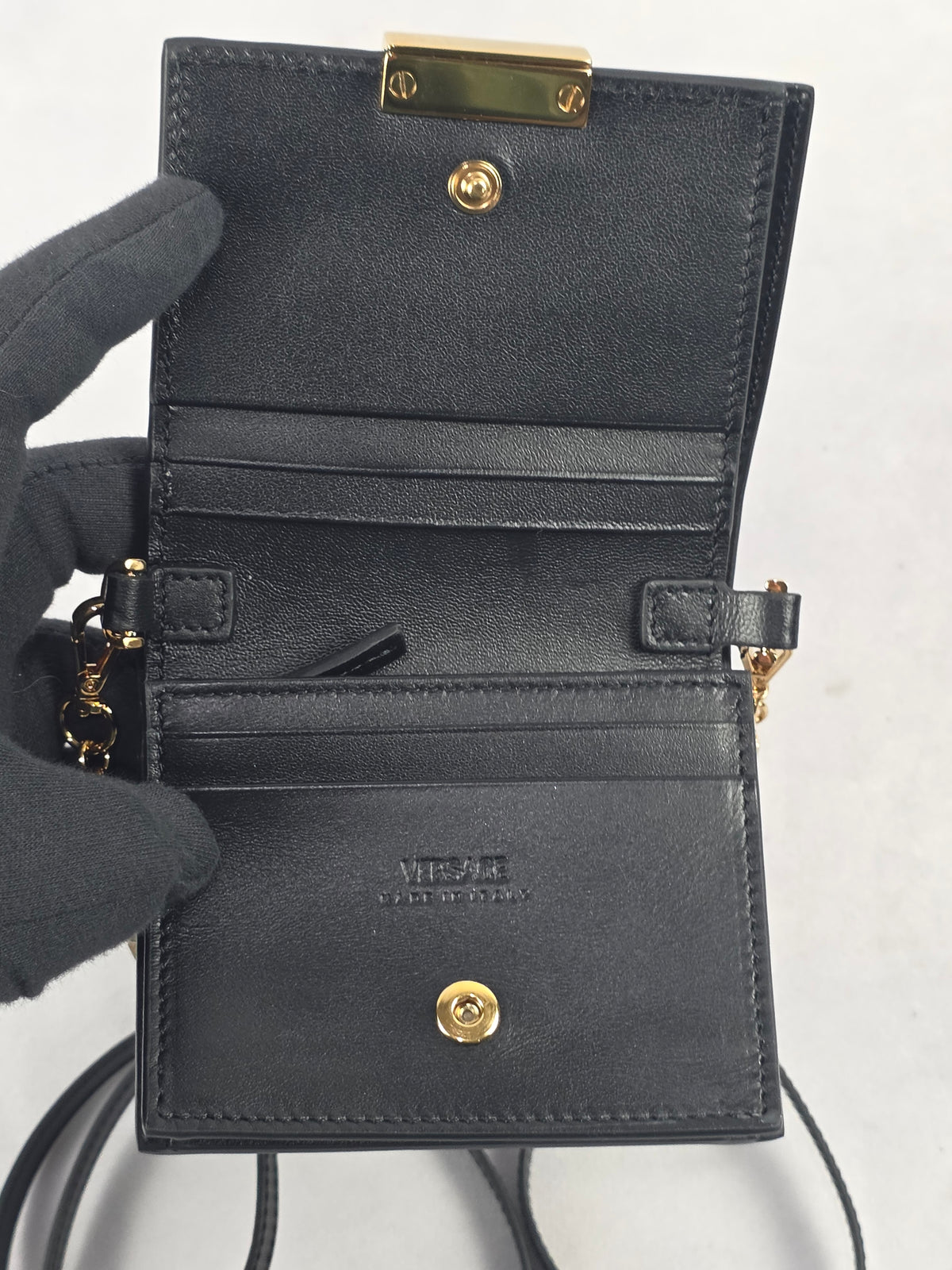 Versace Greca Goddess Wallet on Chain Mini Bag