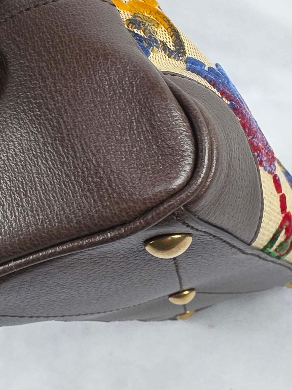Gucci x adidas Web GG Monogram Trefoil Canvas Medium Bowling Bag