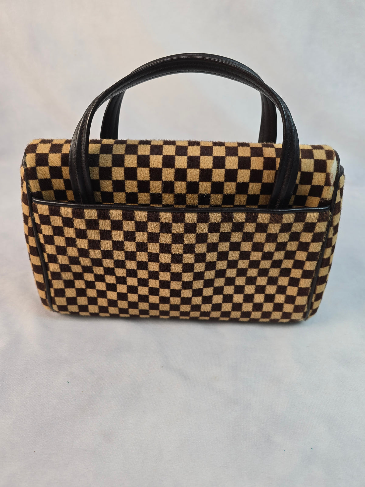 Louis Vuitton Limited Edition Ponyhair Damier Sauvage Lionne Satchel