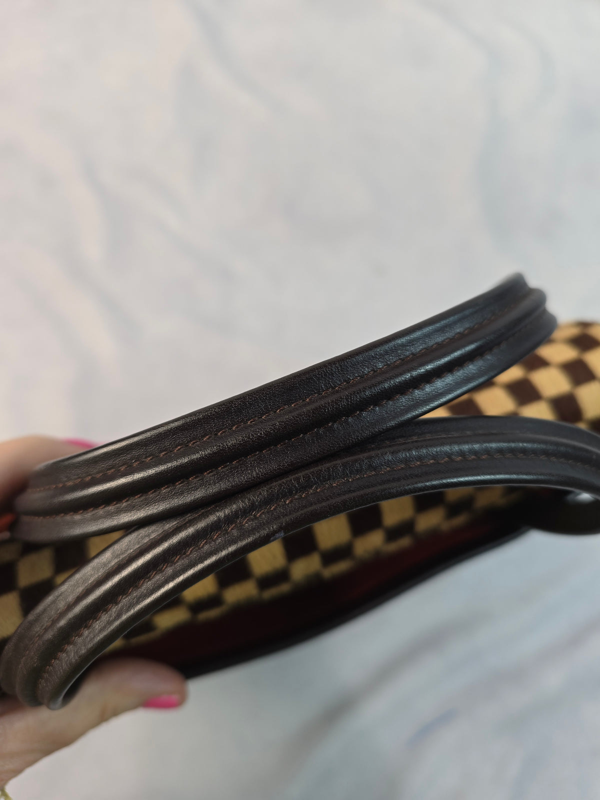 Louis Vuitton Limited Edition Ponyhair Damier Sauvage Lionne Satchel
