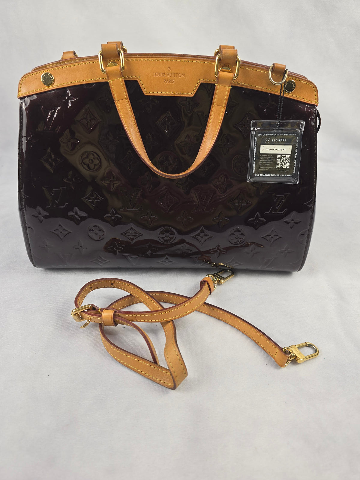 Louis Vuitton Monogram Vernis Brea MM Amarante