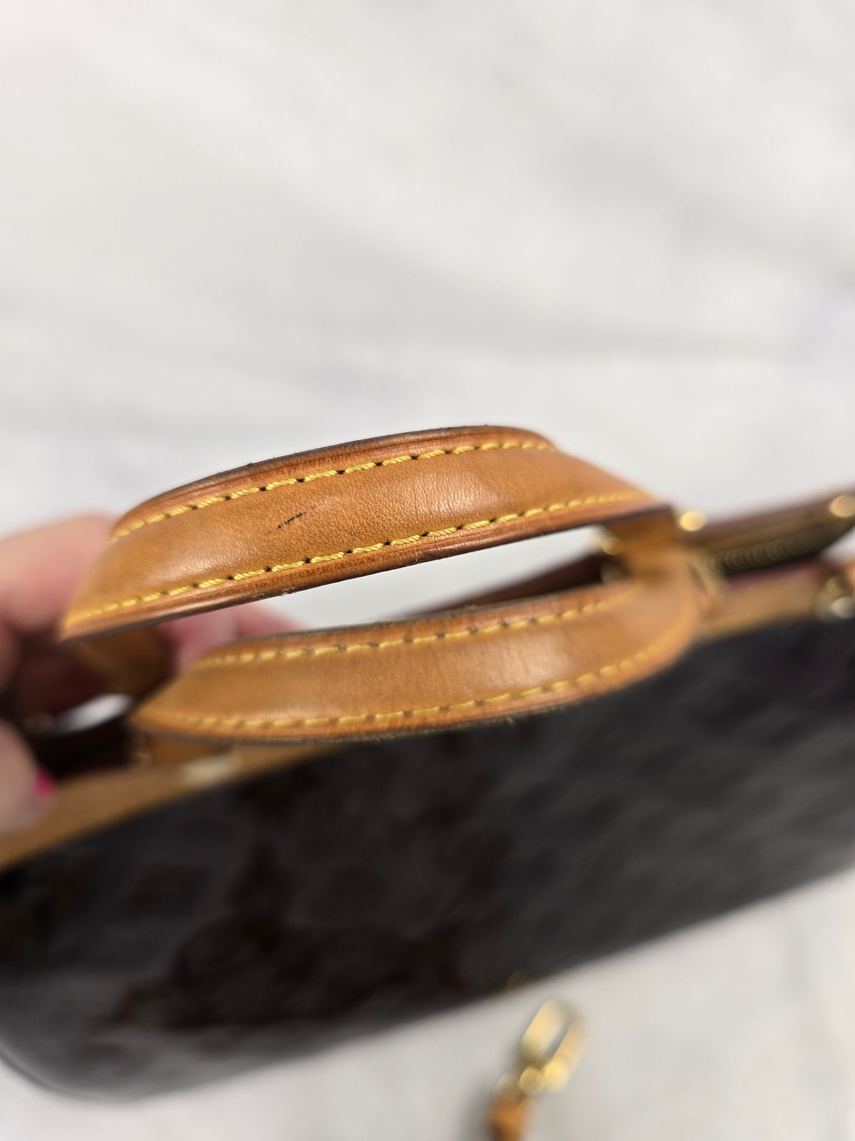 Louis Vuitton Monogram Vernis Brea MM Amarante