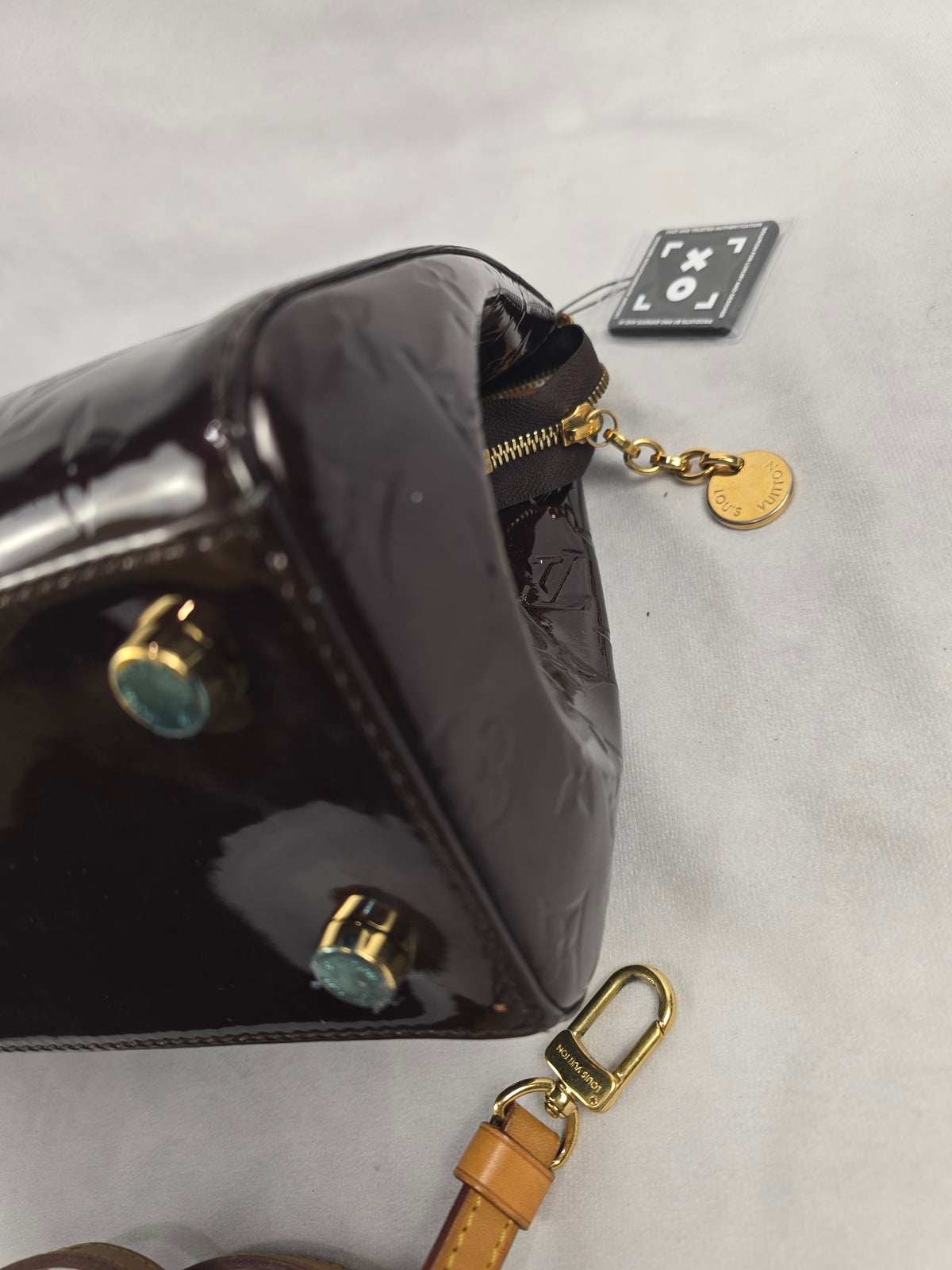 Louis Vuitton Monogram Vernis Brea MM Amarante
