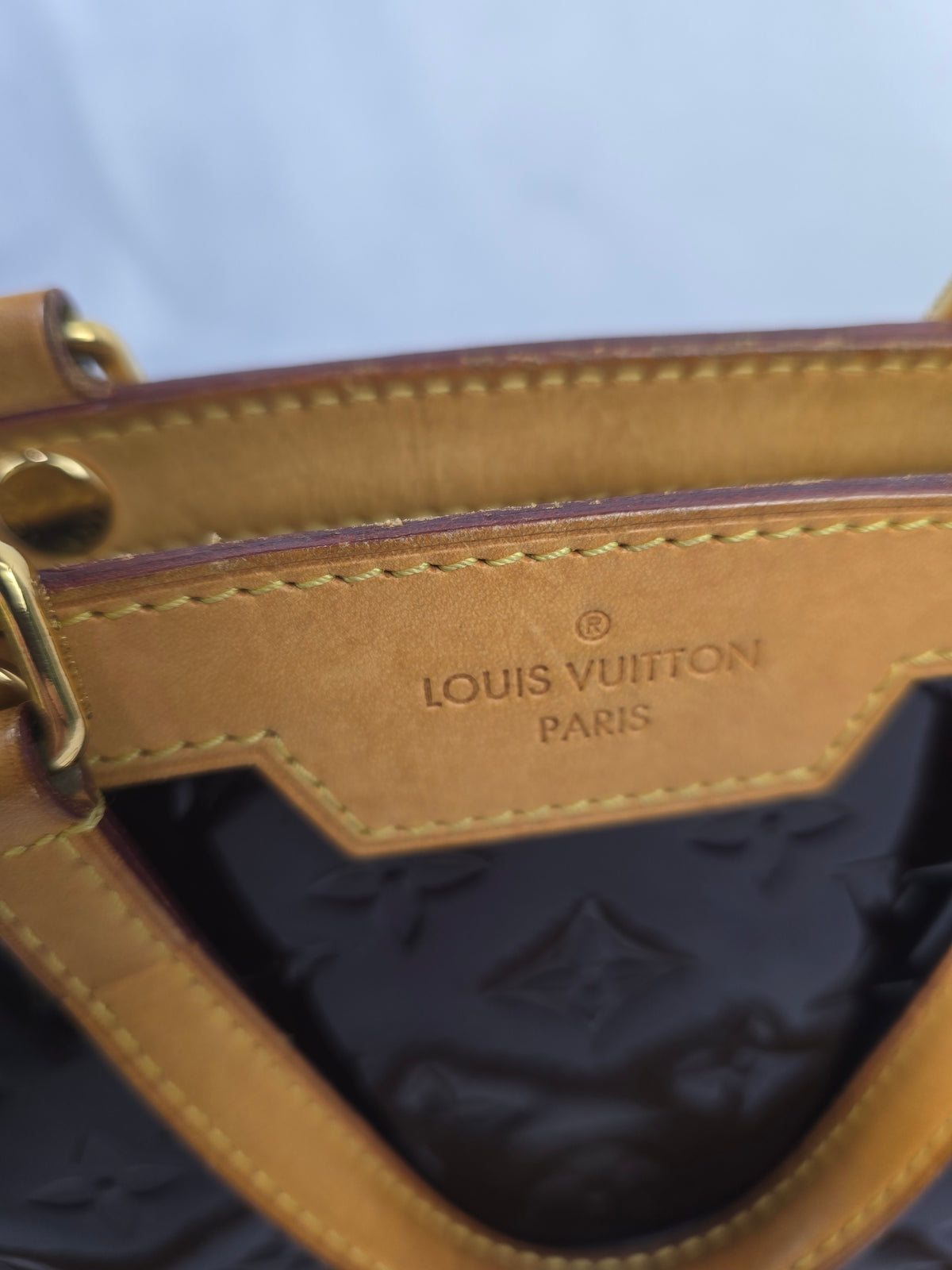 Louis Vuitton Monogram Vernis Brea MM Amarante