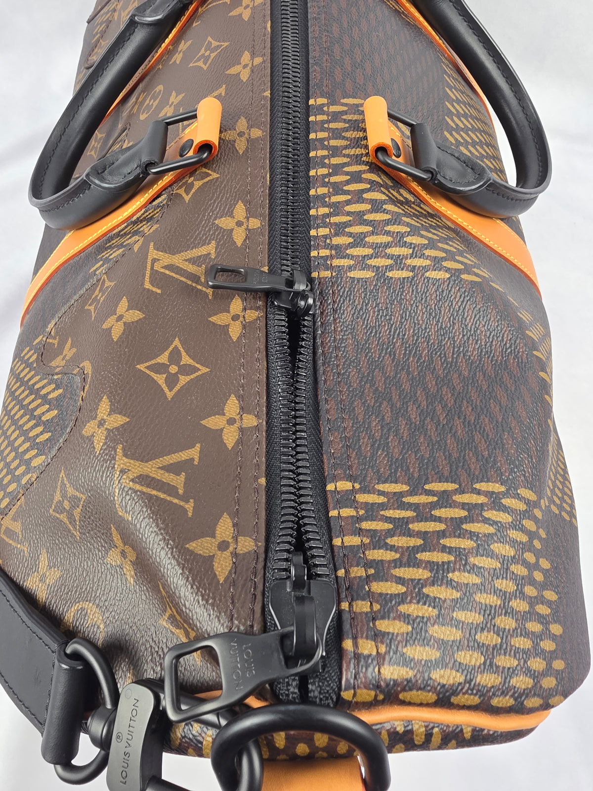 Louis Vuitton x Nigo Keepall Bandoulière 50 Giant Damier Ébène/Monogram, DR2270