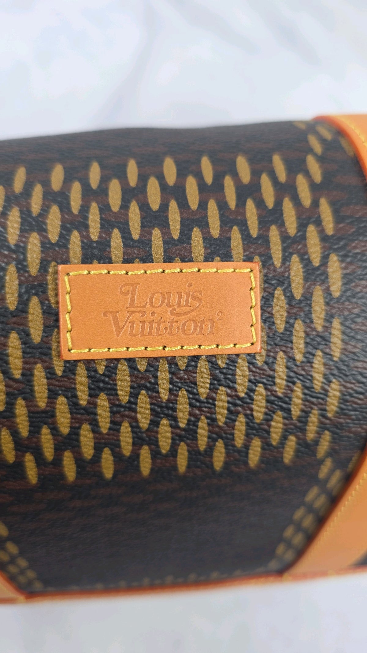 Louis Vuitton x Nigo Keepall Bandoulière 50 Giant Damier Ébène/Monogram, DR2270