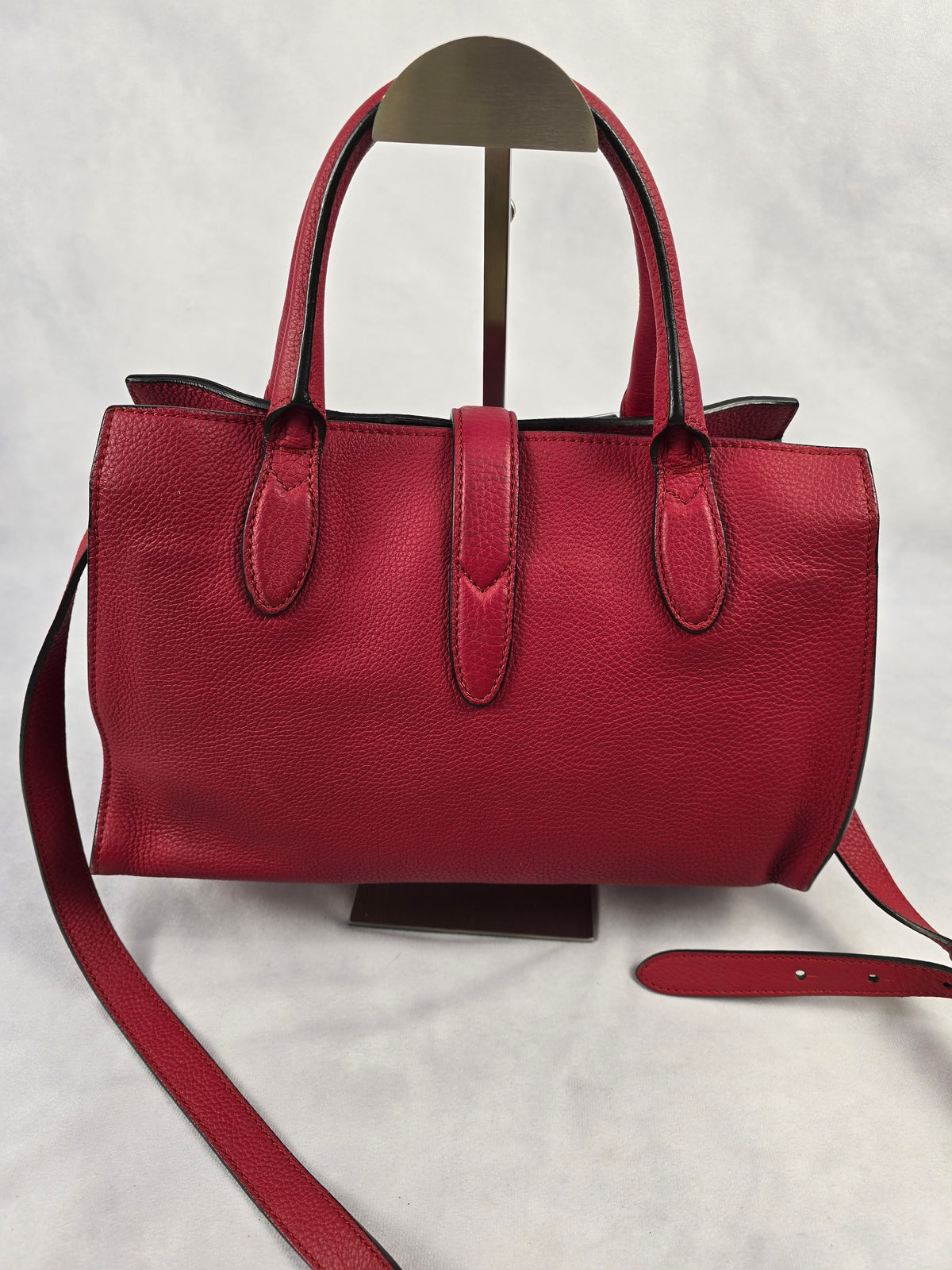 Gucci Jackie Medium Top Handle Tote in Red