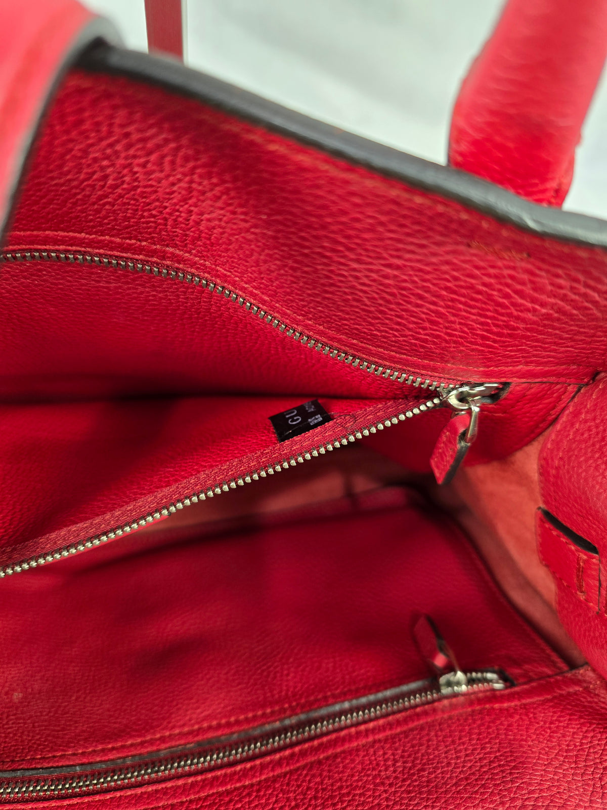 Gucci Jackie Medium Top Handle Tote in Red