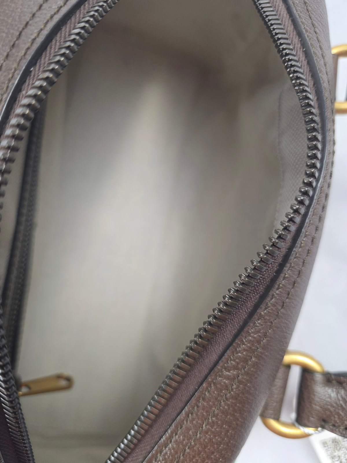 Gucci x adidas Web GG Monogram Trefoil Canvas Medium Bowling Bag