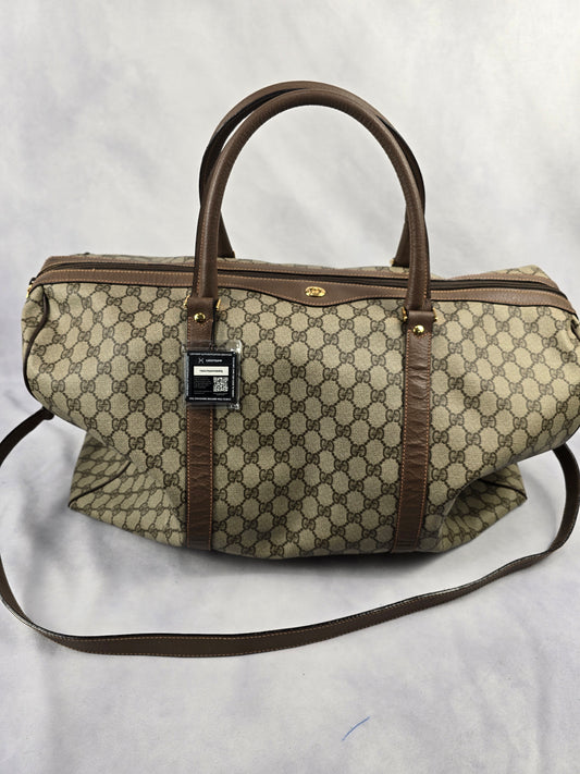 Gucci Vintage Duffle Bag with Strap