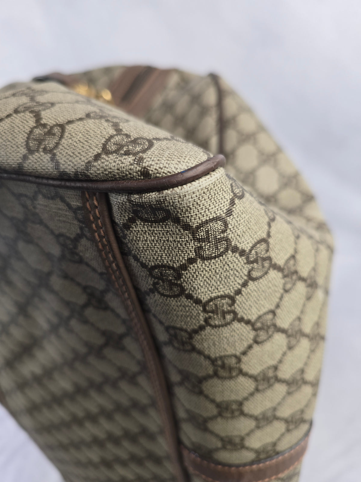 Gucci Vintage Duffle Bag with Strap