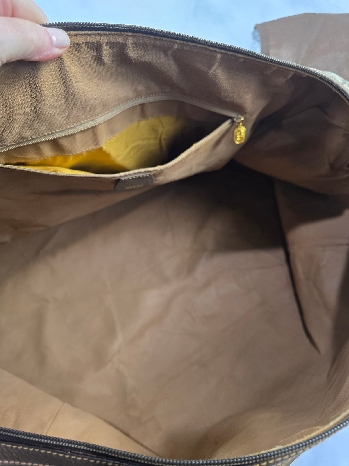 Gucci Vintage Duffle Bag with Strap