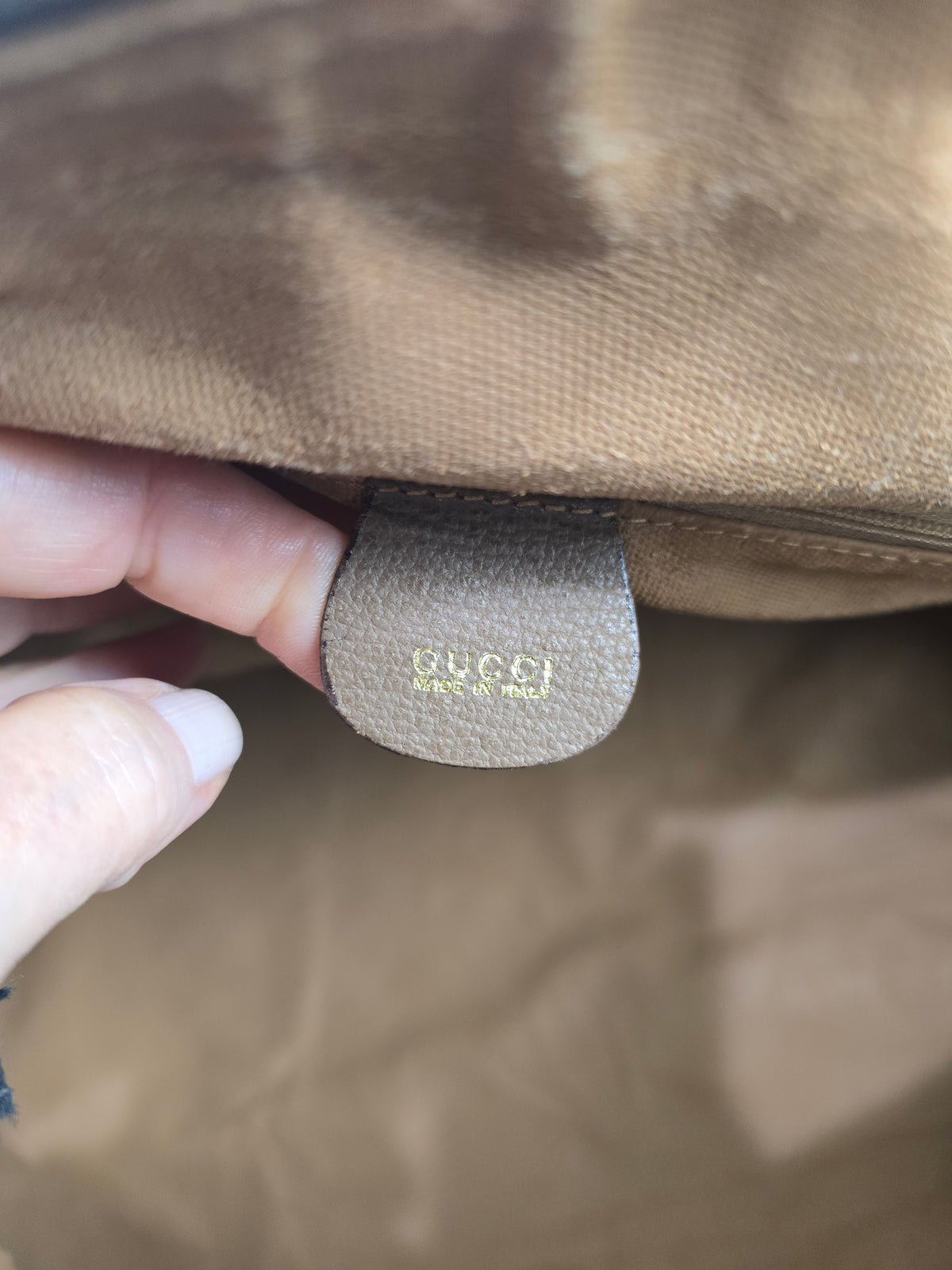 Gucci Vintage Duffle Bag with Strap